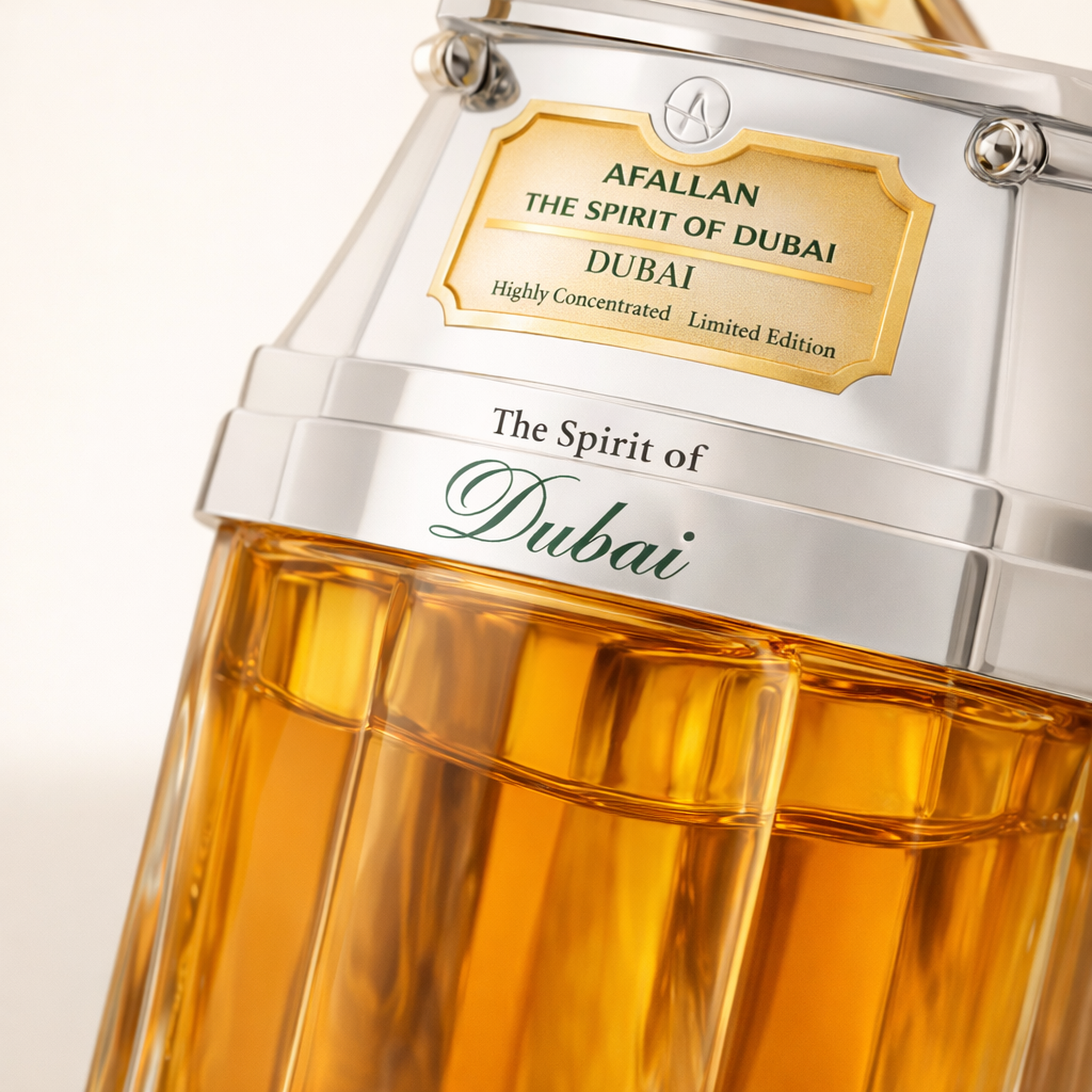 The Spirit of Dubai Abjar EDP macro label detail gallery showcase