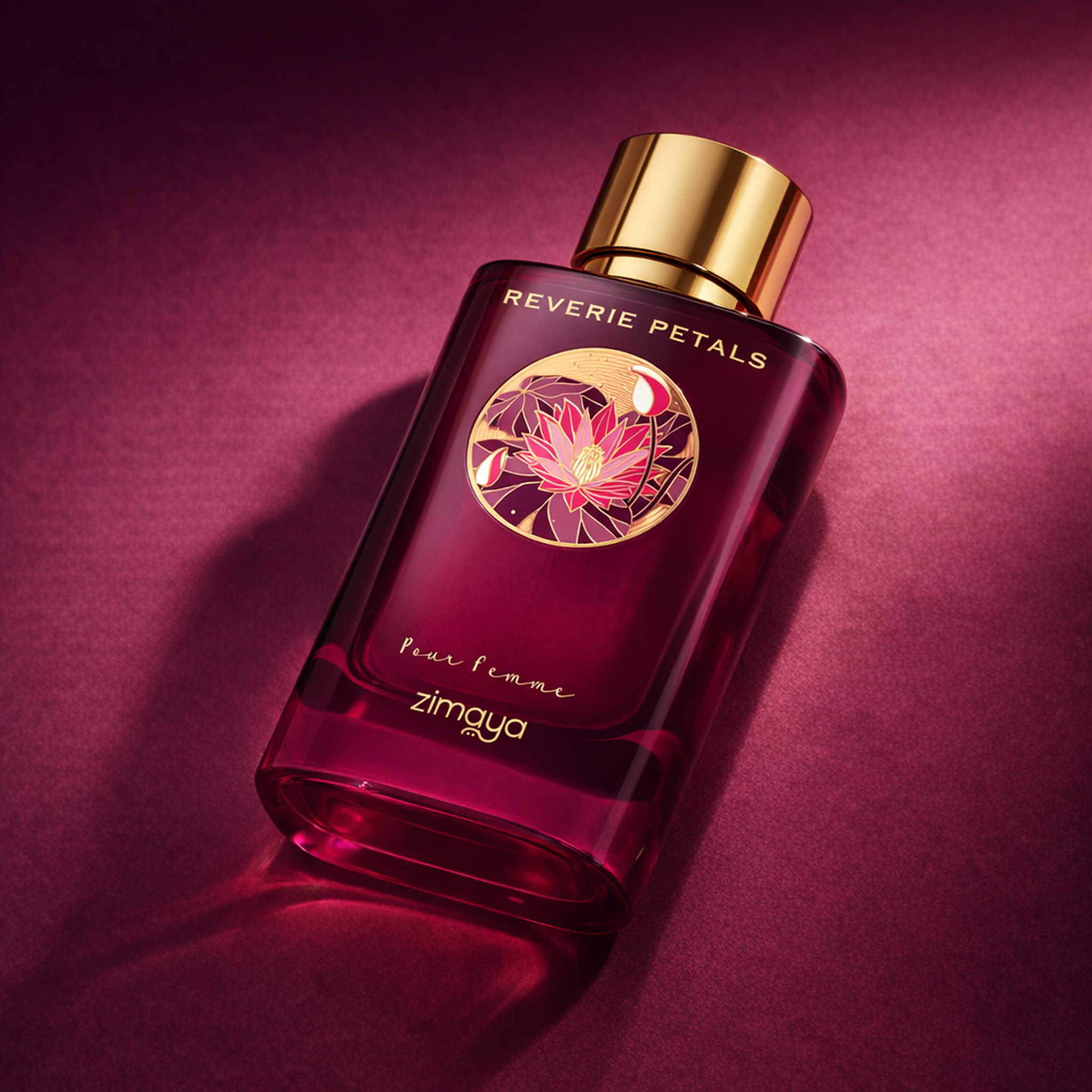 Zimaya Reverie Petals EDP for Women angled still-life gallery showcase
