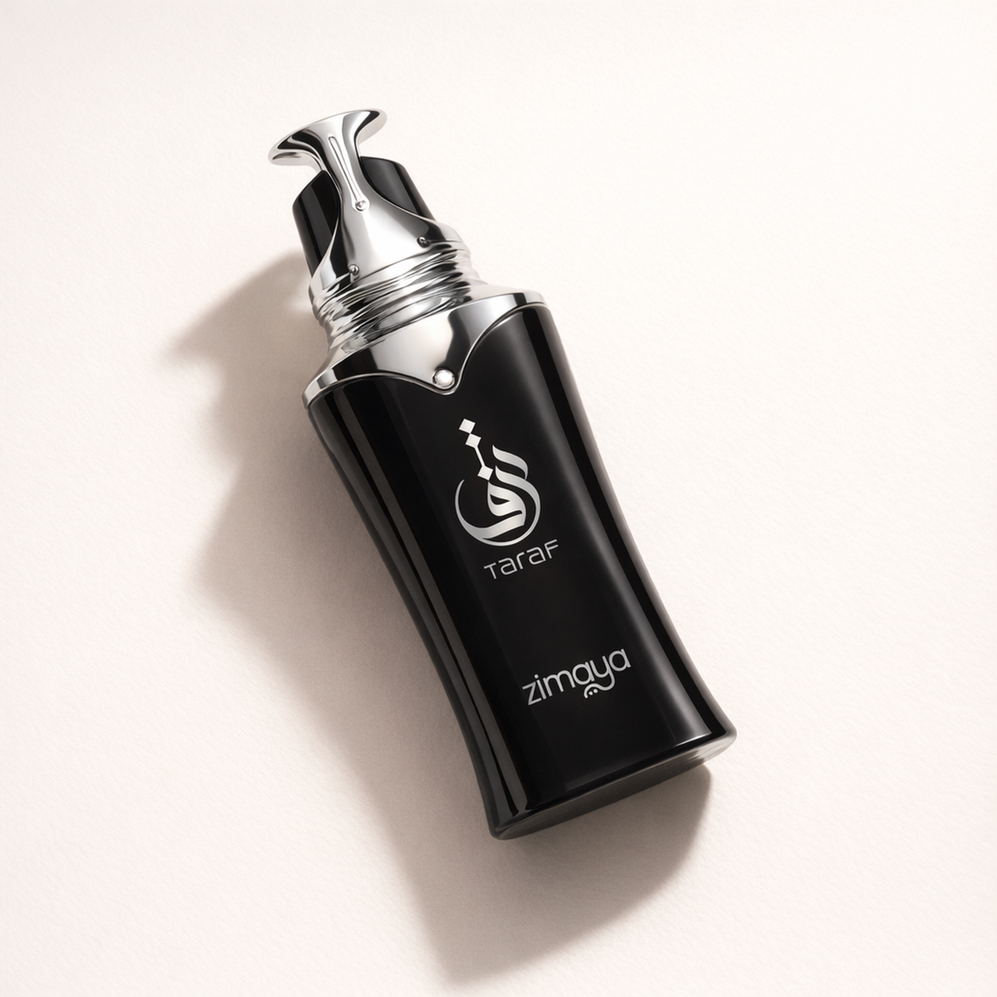 Zimaya Taraf Black EDP for Men angled still-life gallery showcase