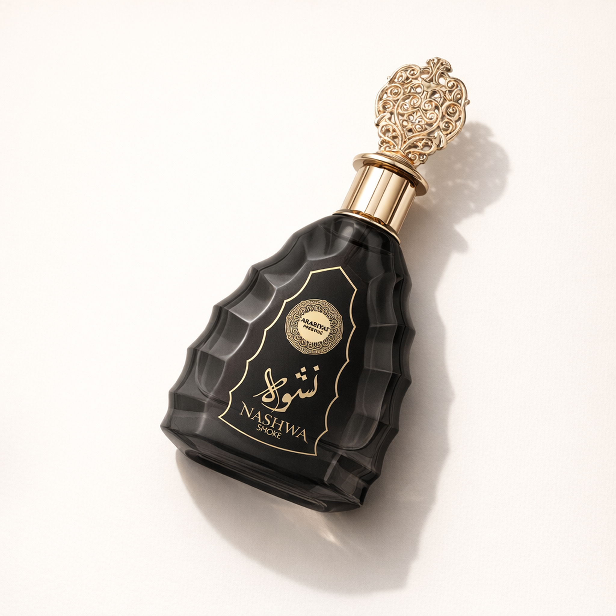Arabiyat Prestige Nashwa Oud EDP angled still-life gallery showcase