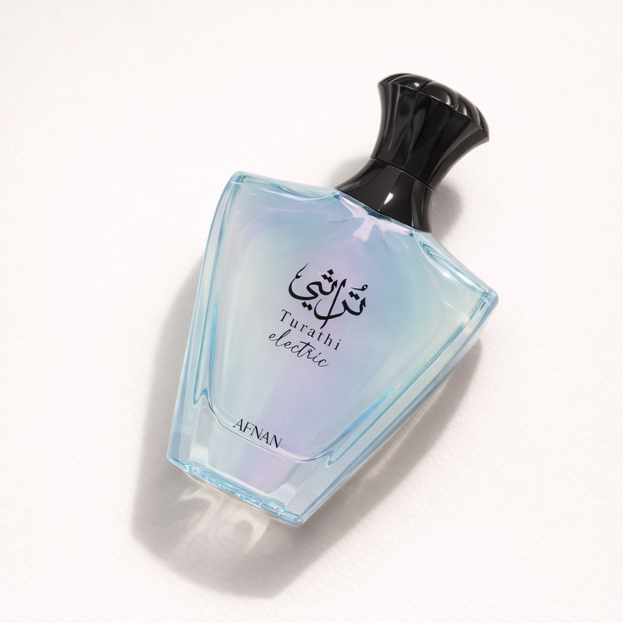 Afnan Turathi Electric EDP angled still-life gallery showcase