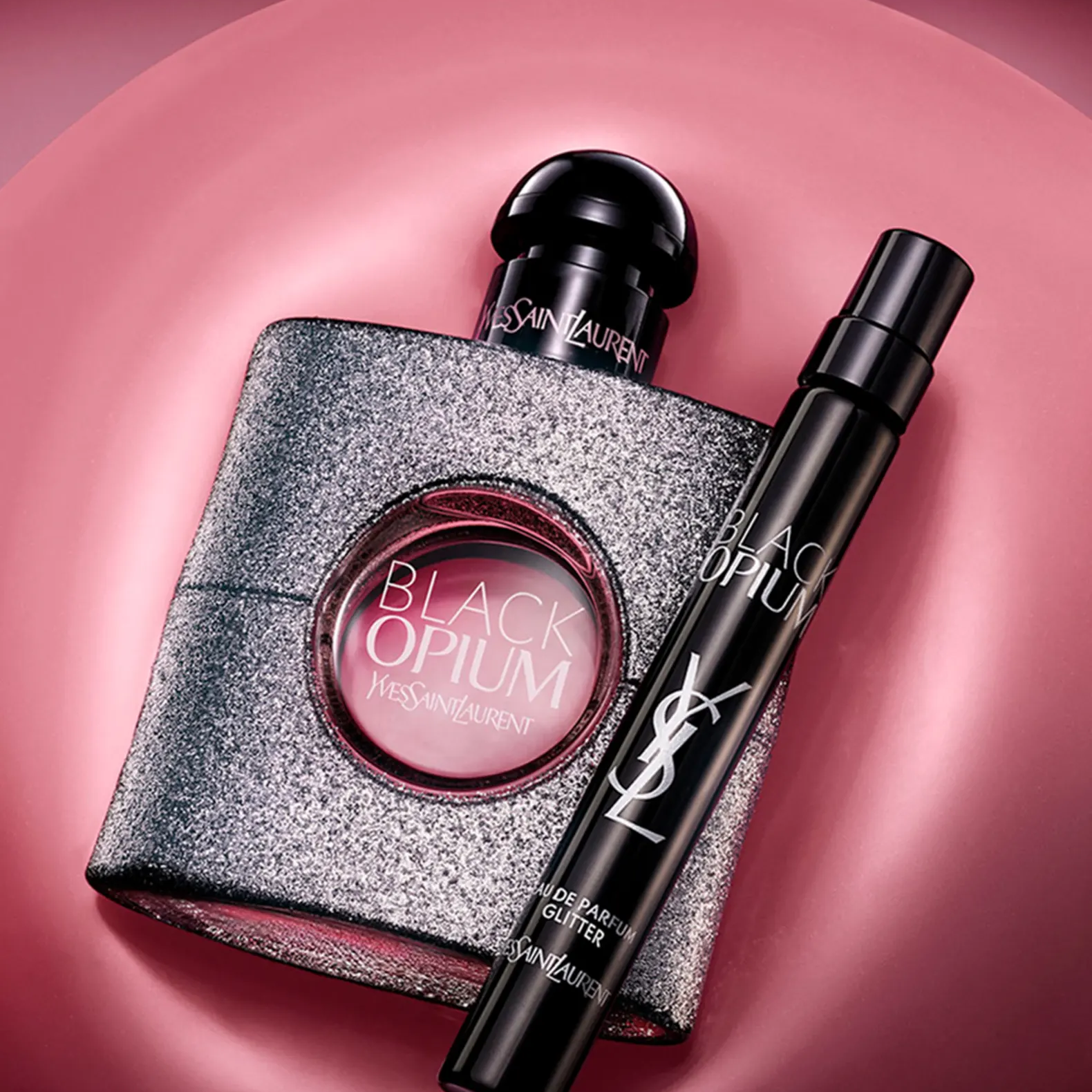 Yves Saint Laurent Black Opium Glitter EDP For Women fragrance details image
