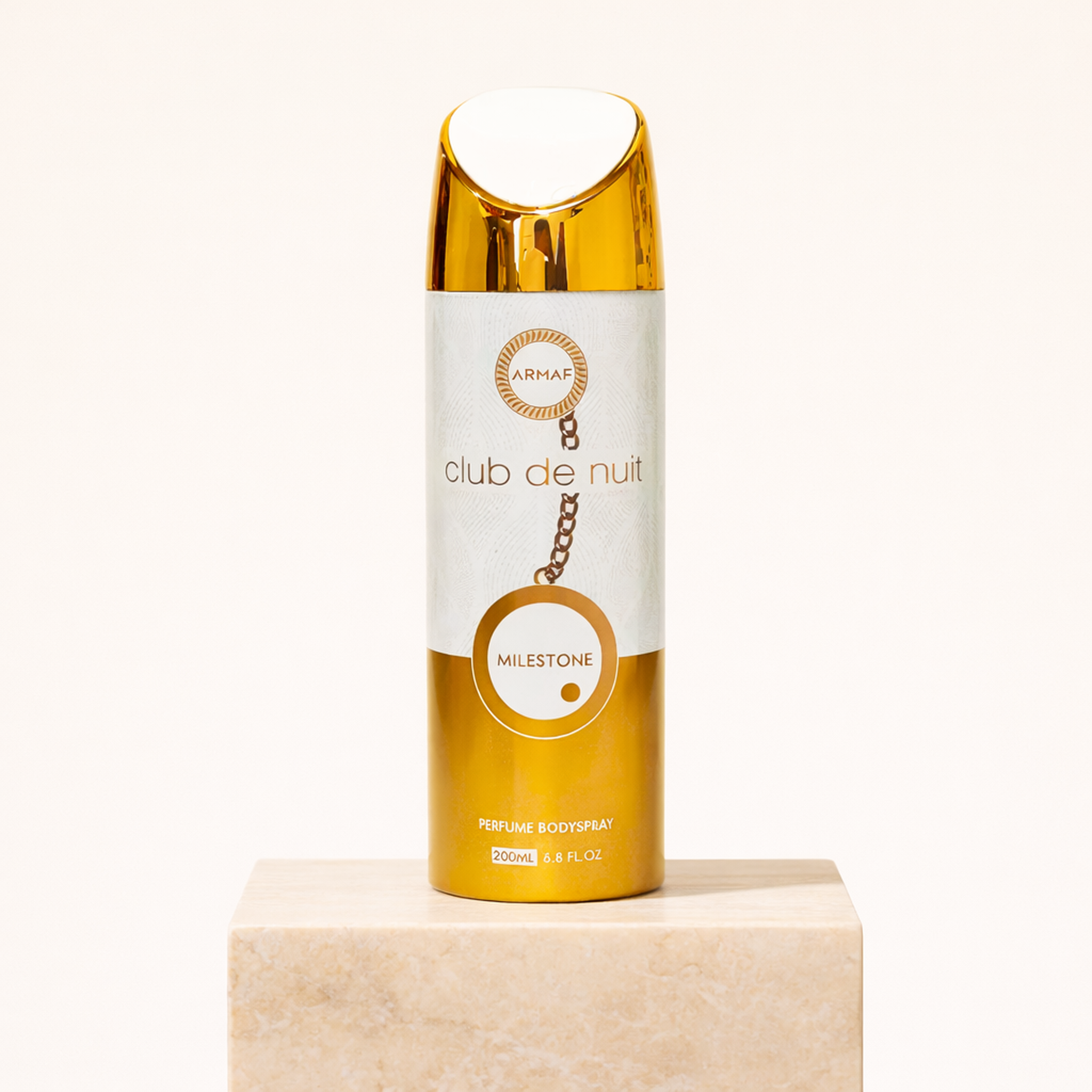 Armaf Club De Nuit Milestone Body Mist upright pedestal gallery showcase