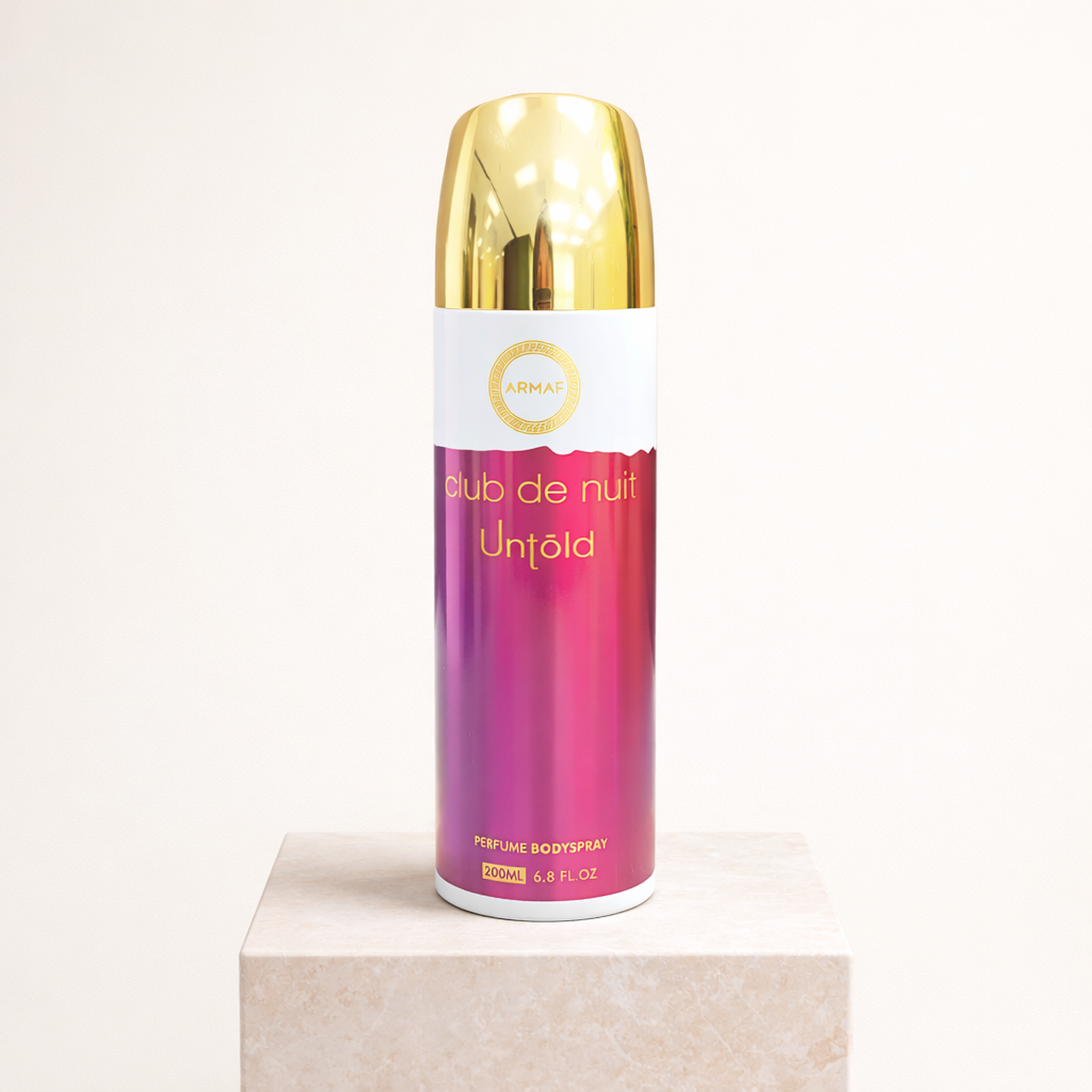 Armaf Club De Nuit Untold Body Spray upright pedestal gallery showcase