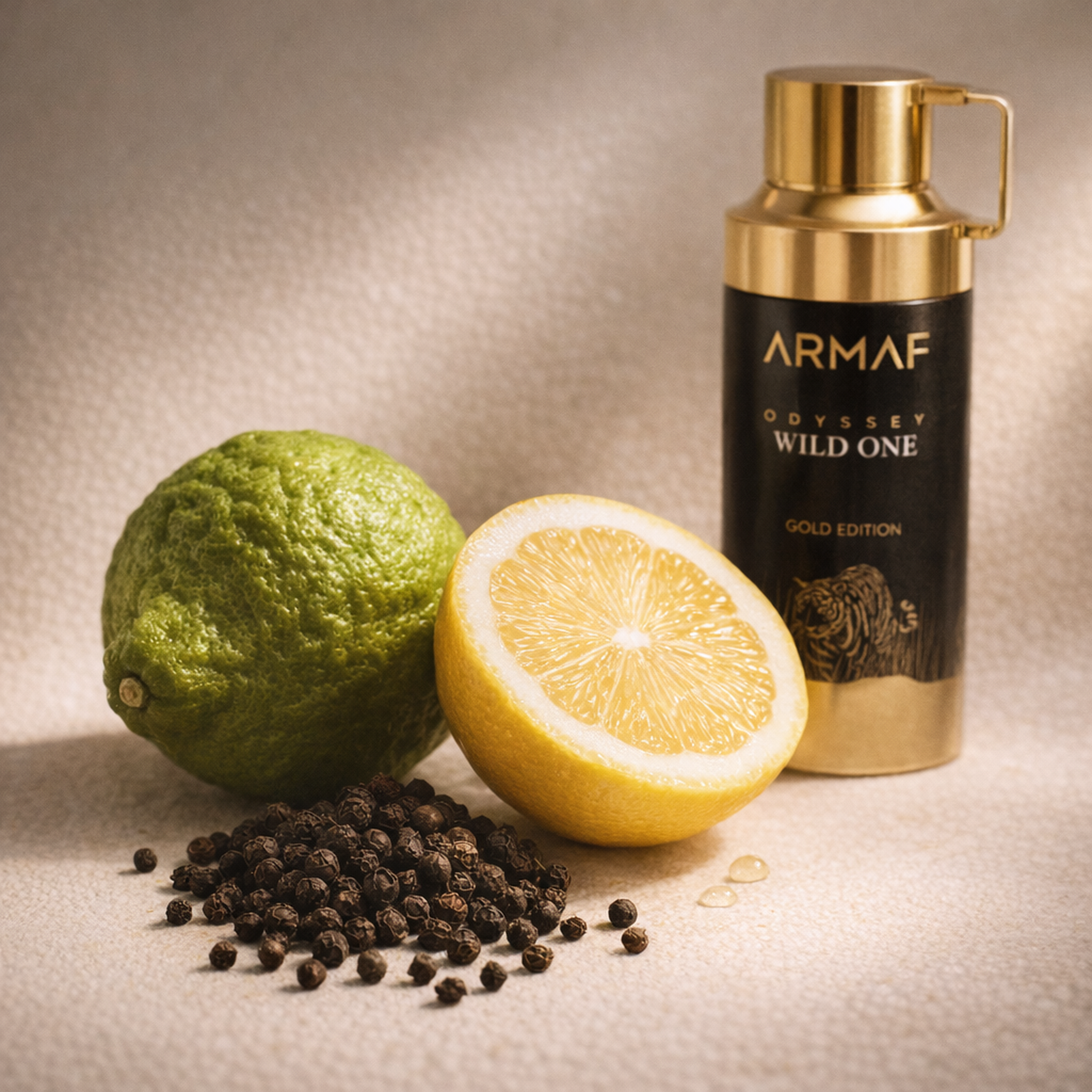 Armaf Odyssey Wild One Gold Edition Body Spray fragrance notes image