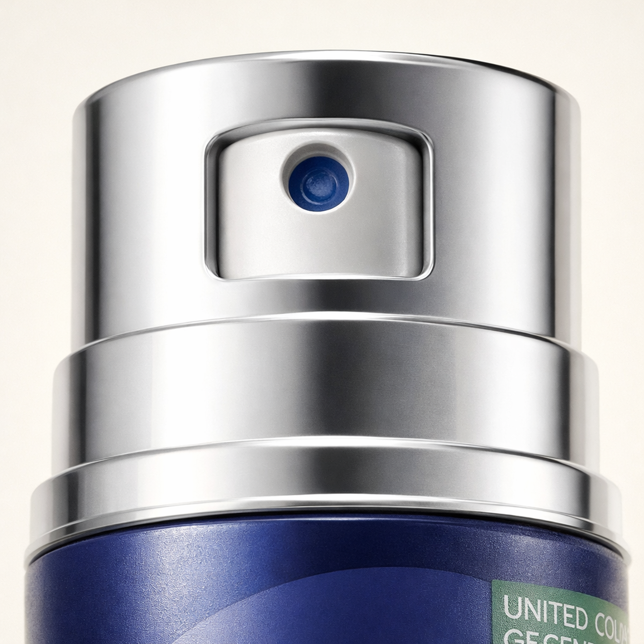Benetton Colors De Benetton Blue Man Body Spray cap macro detail gallery showcase