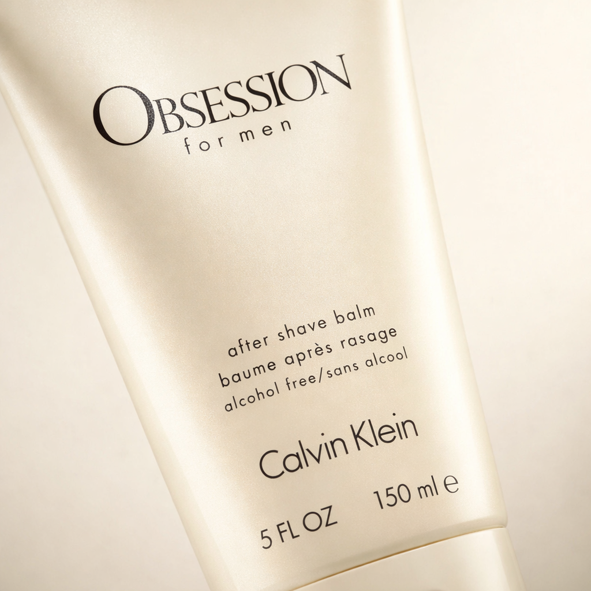 Calvin Klein Obsession After Shave Balm macro label detail gallery showcase