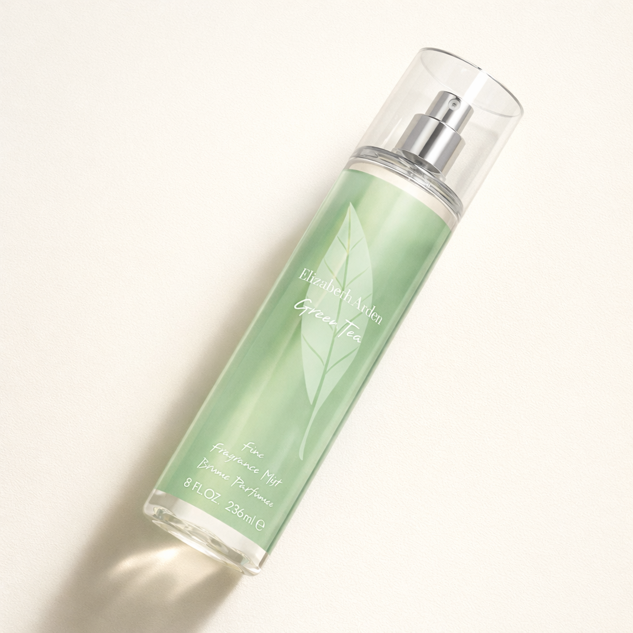 Elizabeth Arden Green Tea Body Mist angled still-life gallery showcase