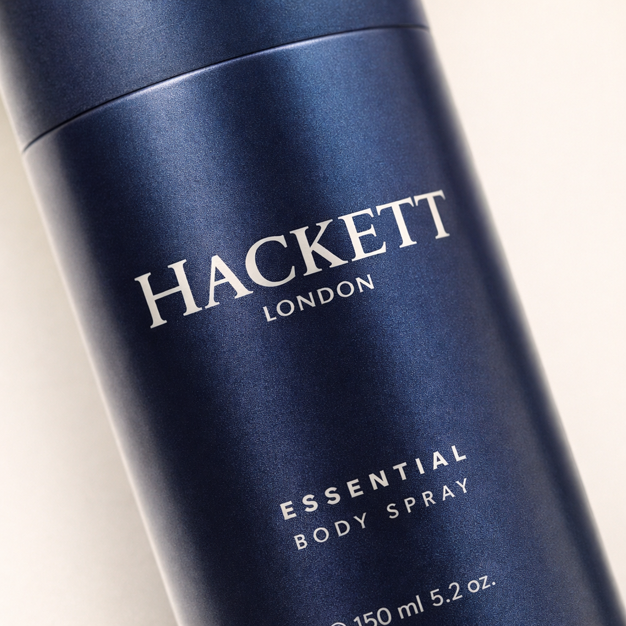 Hackett Essential Body Spray macro label detail gallery showcase