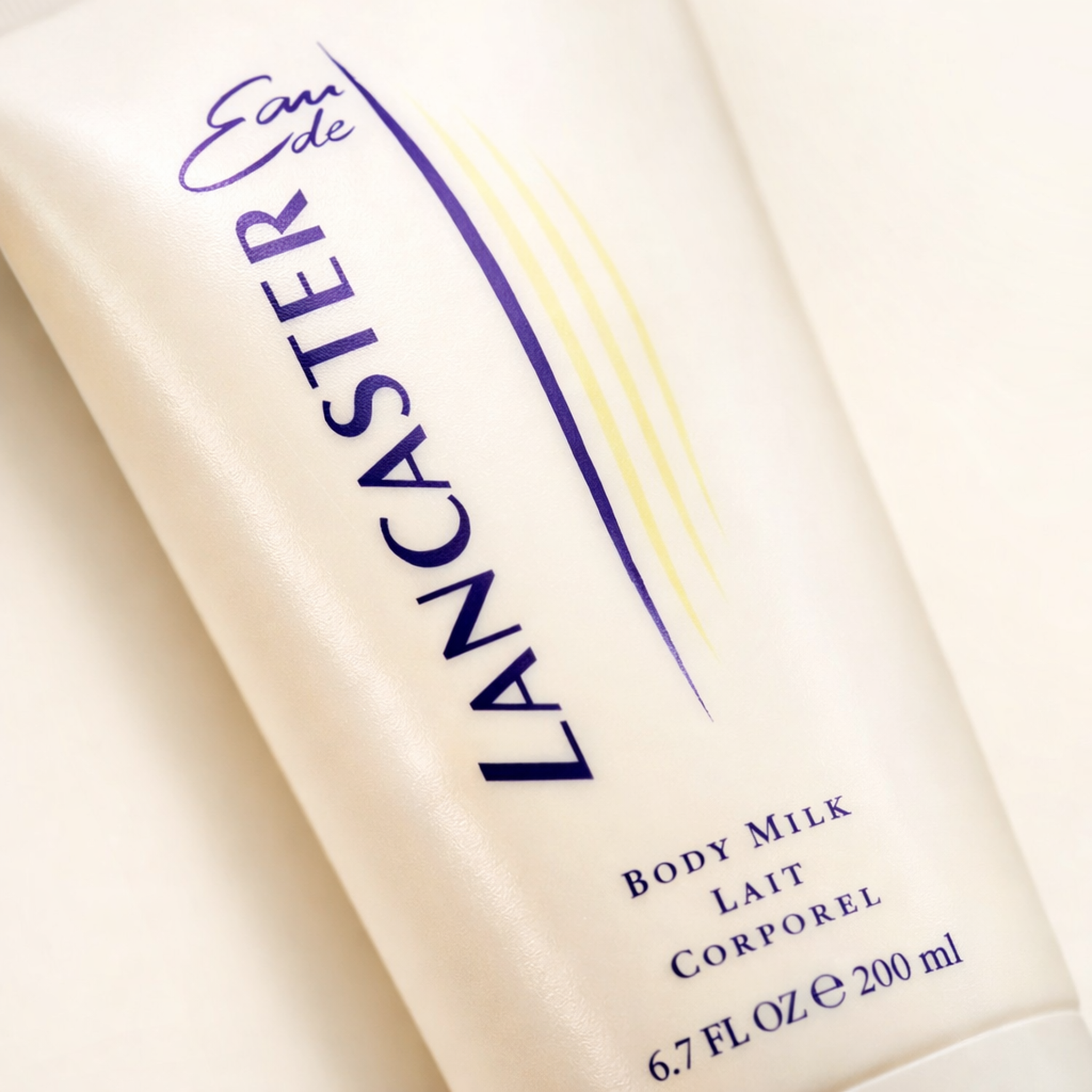 Lancaster Eau De Lancaster Body Milk macro label detail gallery showcase