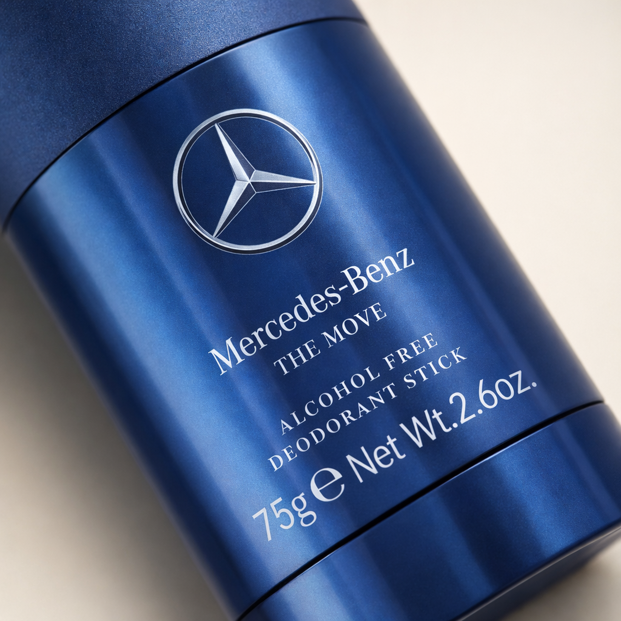 Mercedes Benz The Move Deodorant Stick macro label detail gallery showcase