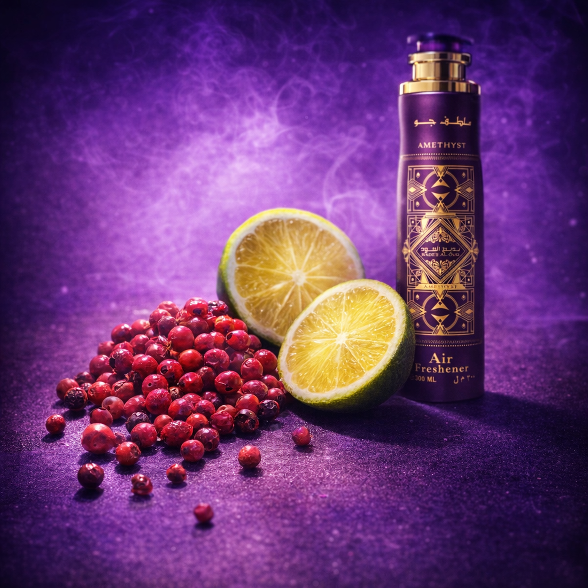 Lattafa Badee Al Oud Amethyst Air Freshener fragrance notes image