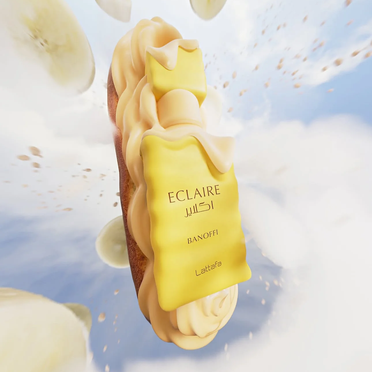 Lattafa Eclaire Banoffi EDP fragrance details image