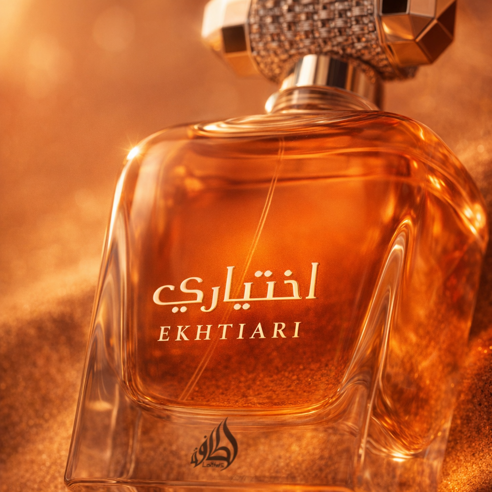Lattafa Ekhtiari EDP macro label detail gallery showcase