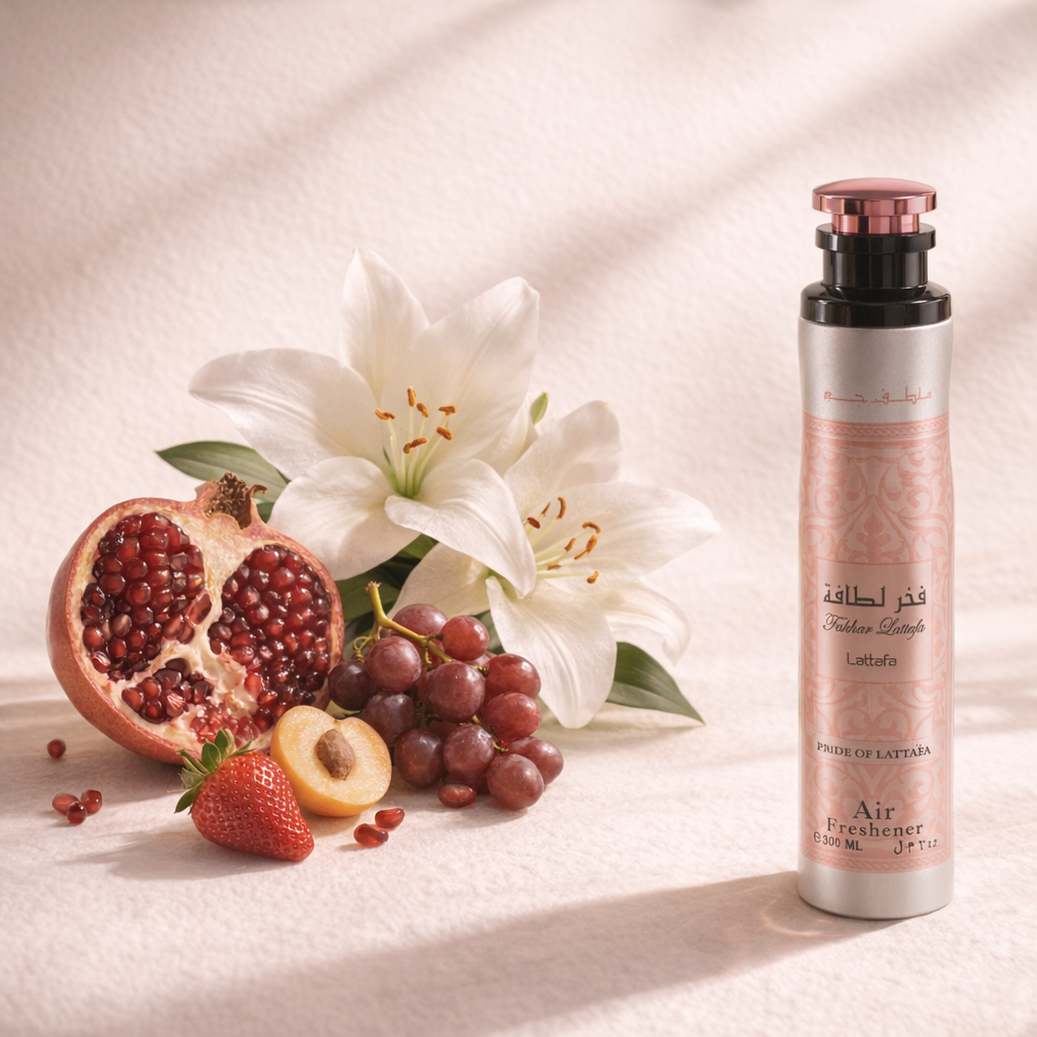 Lattafa Fakhar Rose Air Freshener fragrance notes image