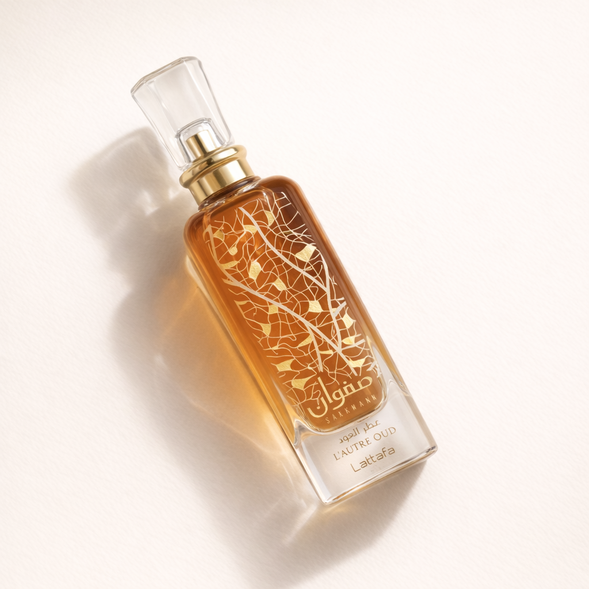 Lattafa Safwaan L'Autre Oud EDP angled still-life gallery showcase