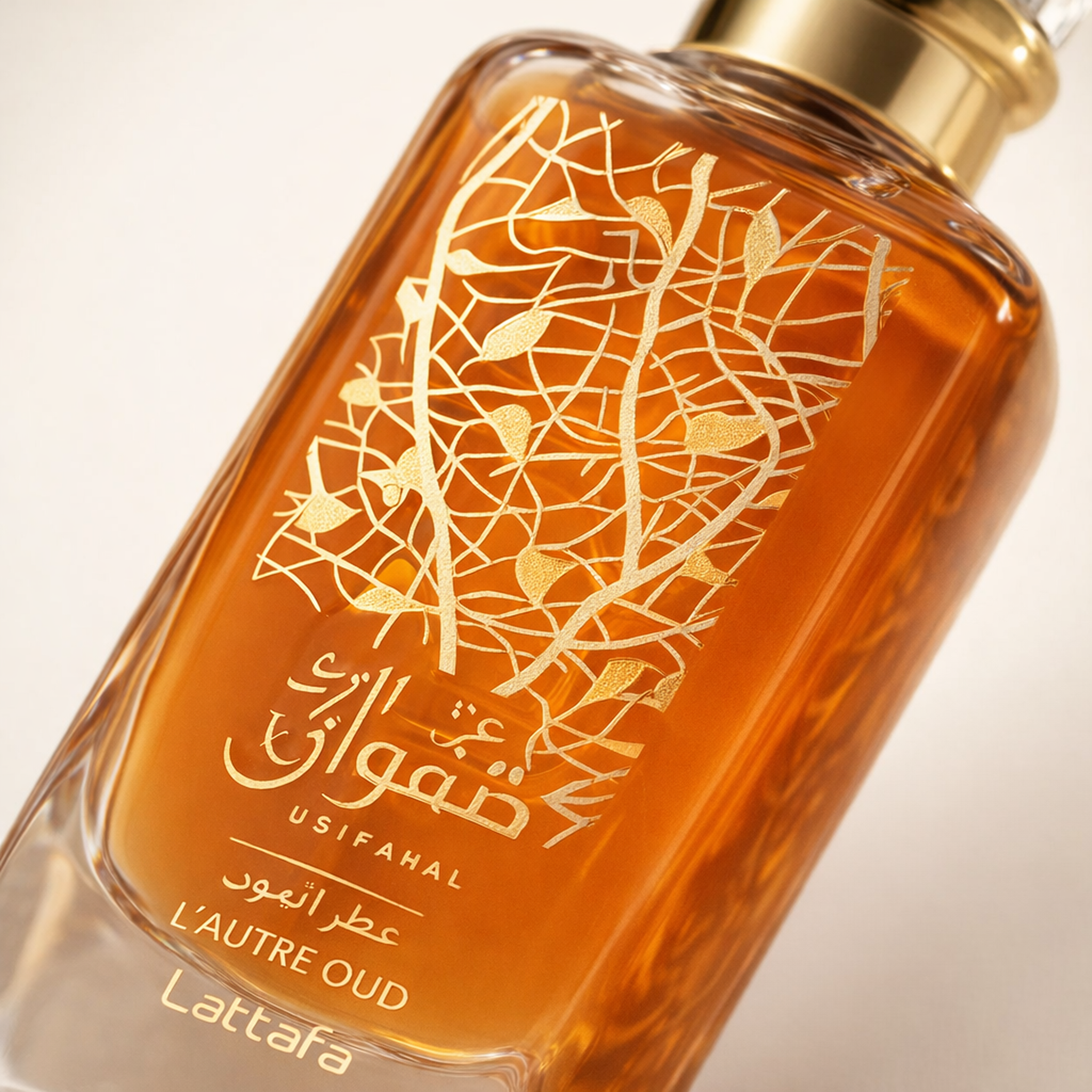 Lattafa Safwaan L'Autre Oud EDP macro label detail gallery showcase