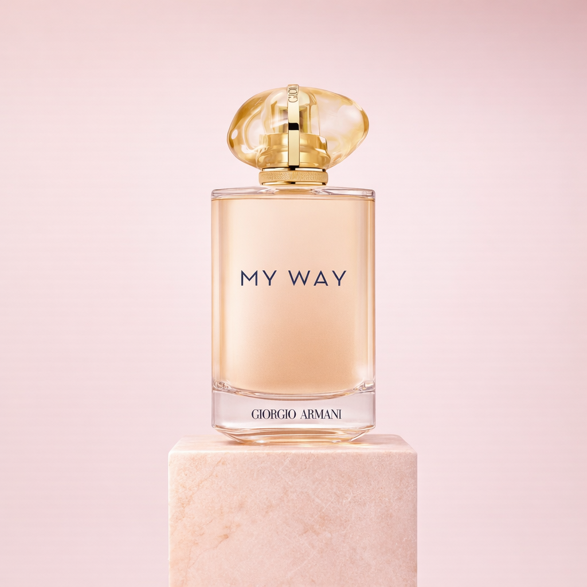 Giorgio Armani My Way Sunny Vanilla EDP For Women upright pedestal gallery showcase