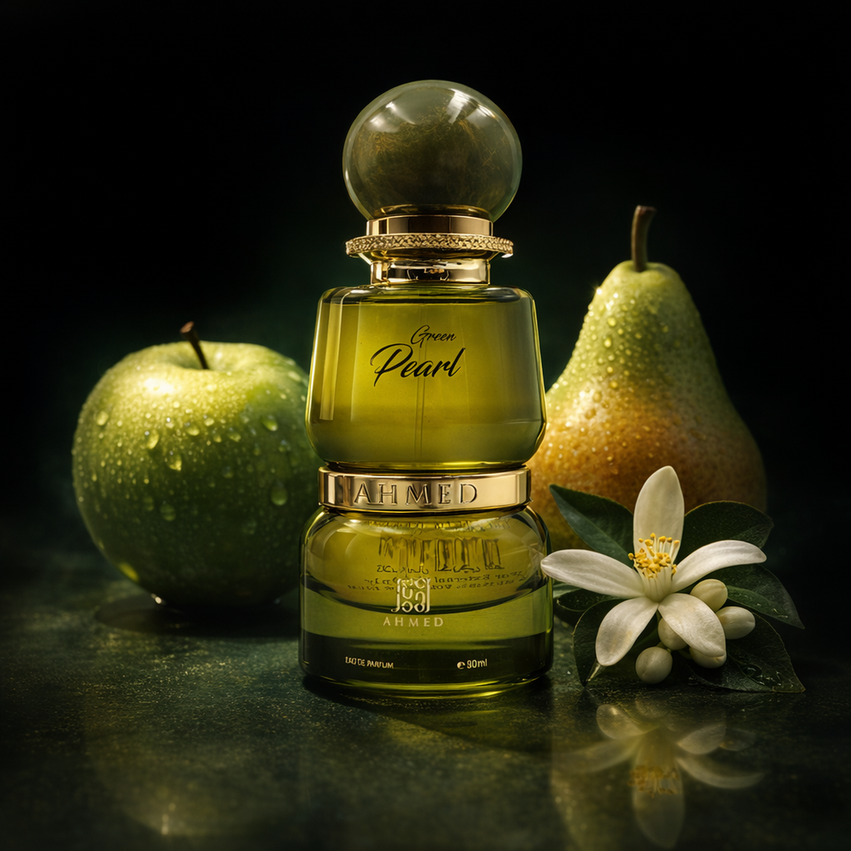 Ahmed Al Maghribi Green Pearl EDP luxury top notes image