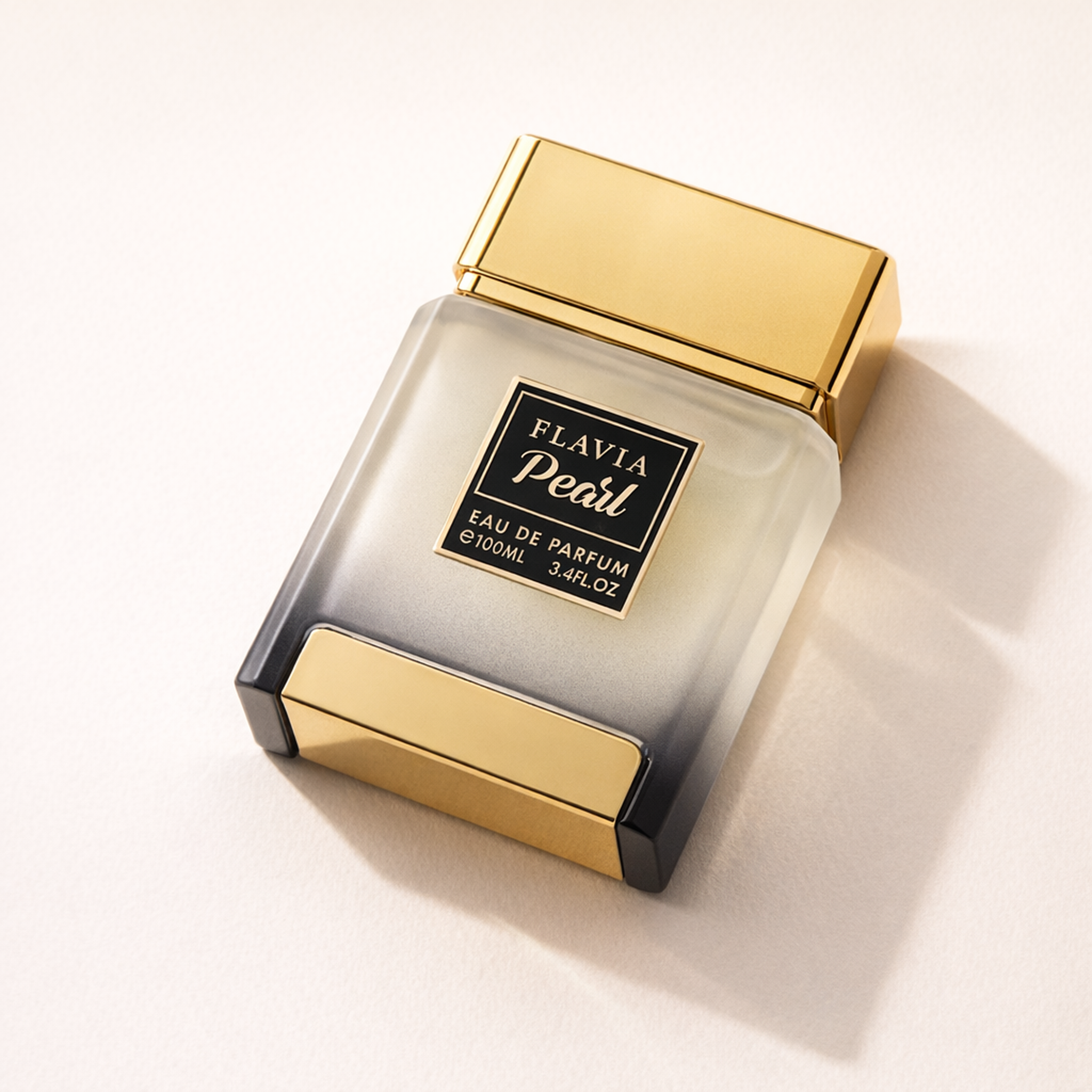 Flavia Dominent Coll. Flavia Pearl EDP angled still-life gallery showcase