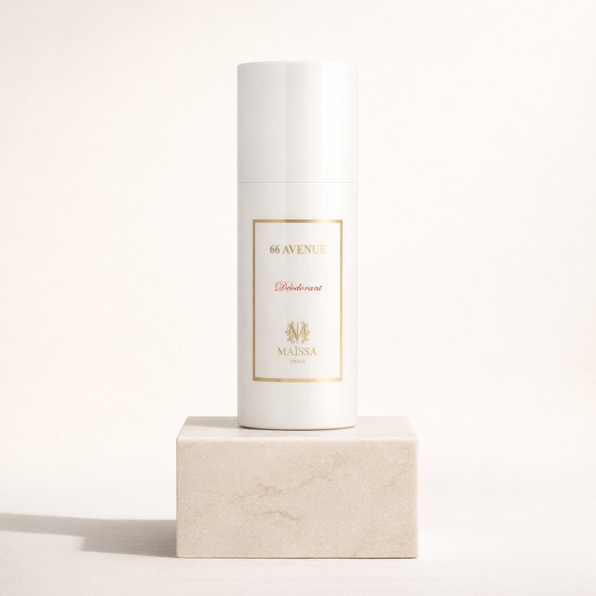 Maissa 66 Avenue Deo Spray upright pedestal gallery showcase