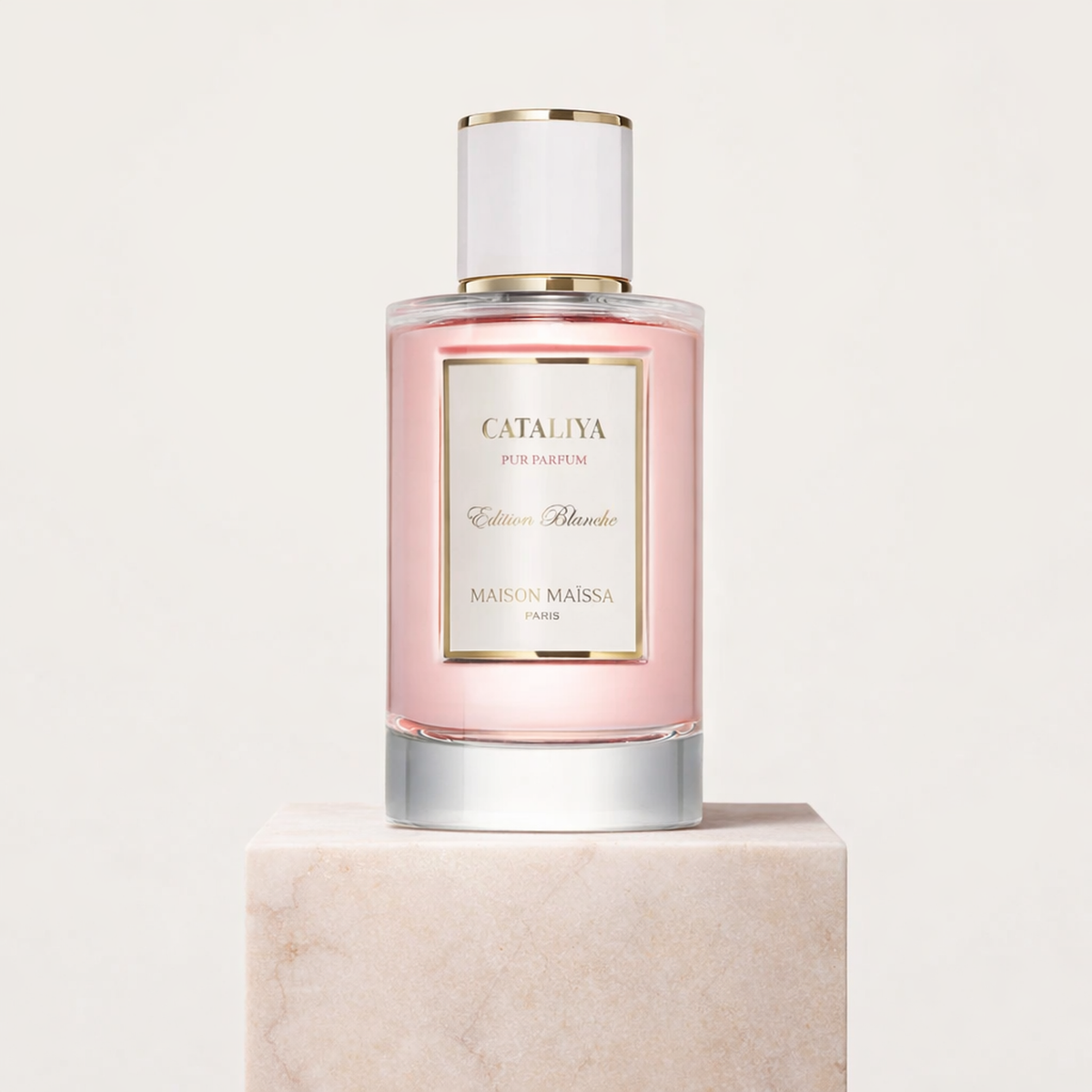 Maissa Cataliya Pur Parfum EDP upright pedestal gallery showcase