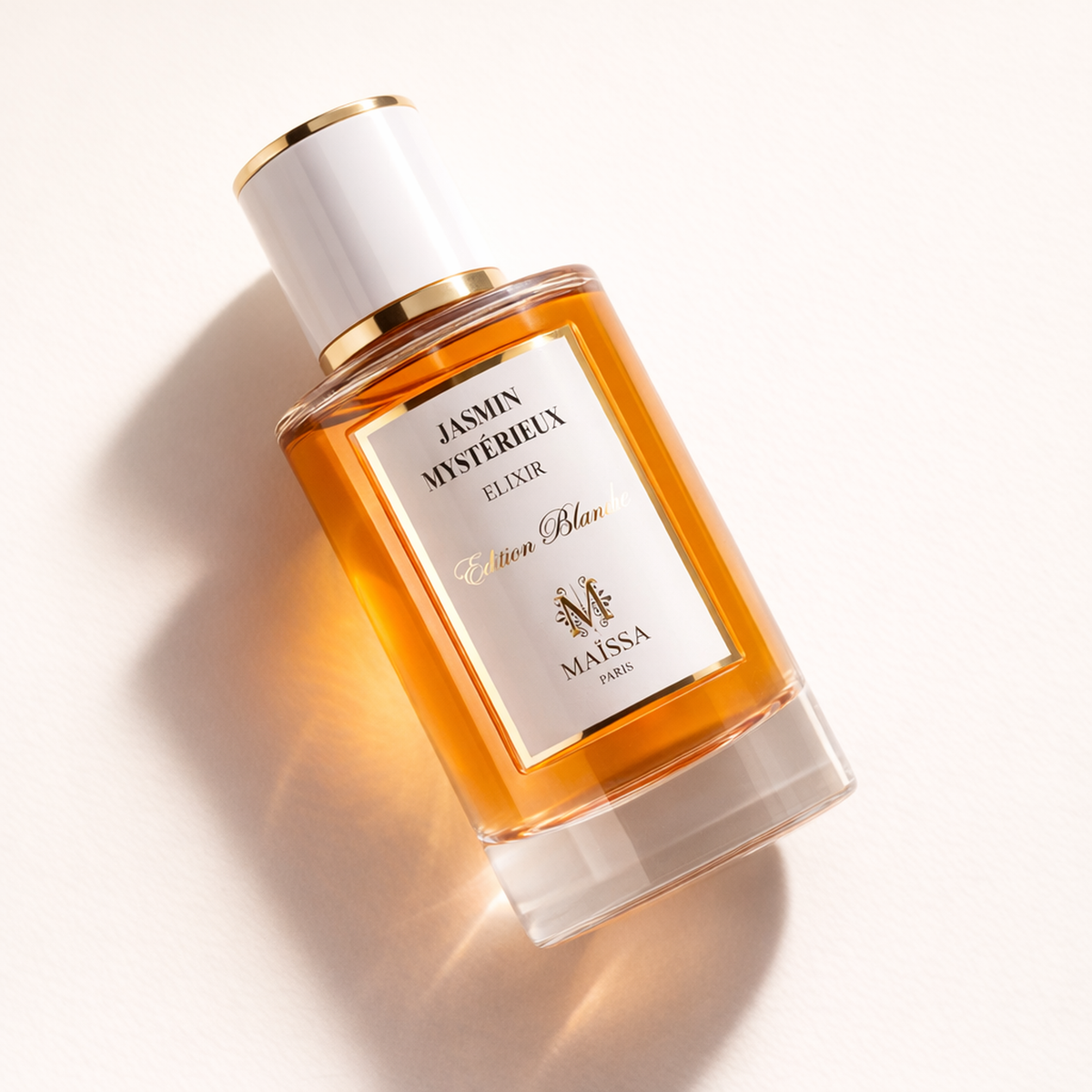 Maissa Jasmin Mysterieux Elixir EDP angled still-life gallery showcase