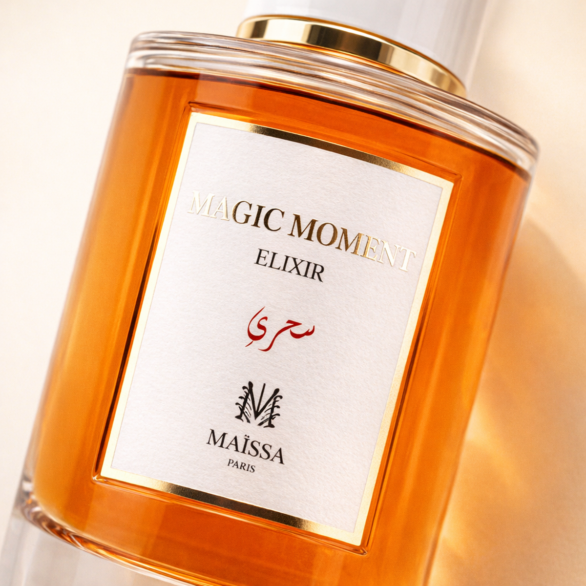 Maissa Magic Moment Elixir EDP macro label detail gallery showcase