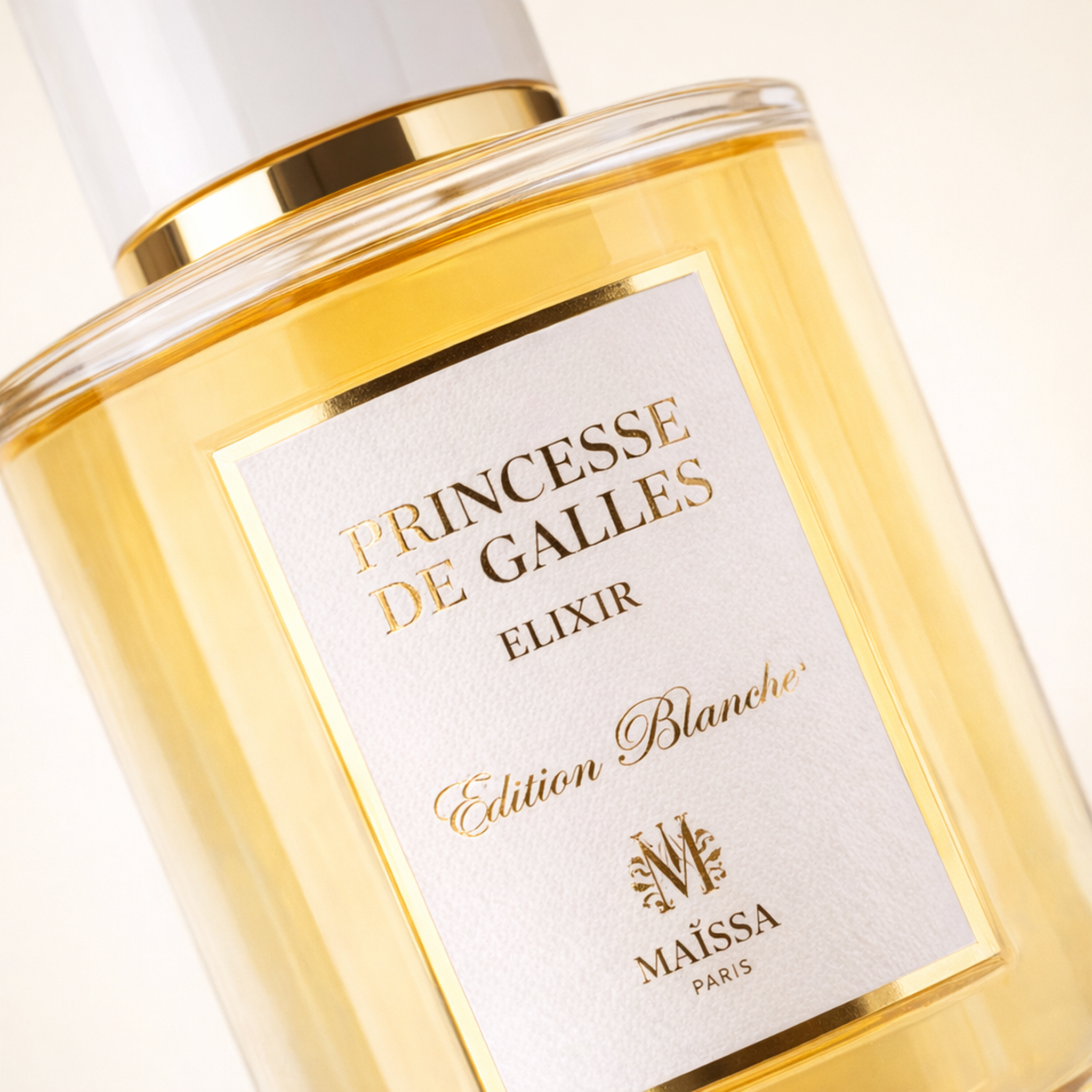 Maissa Princesse de Galles Elixir EDP macro label detail gallery showcase