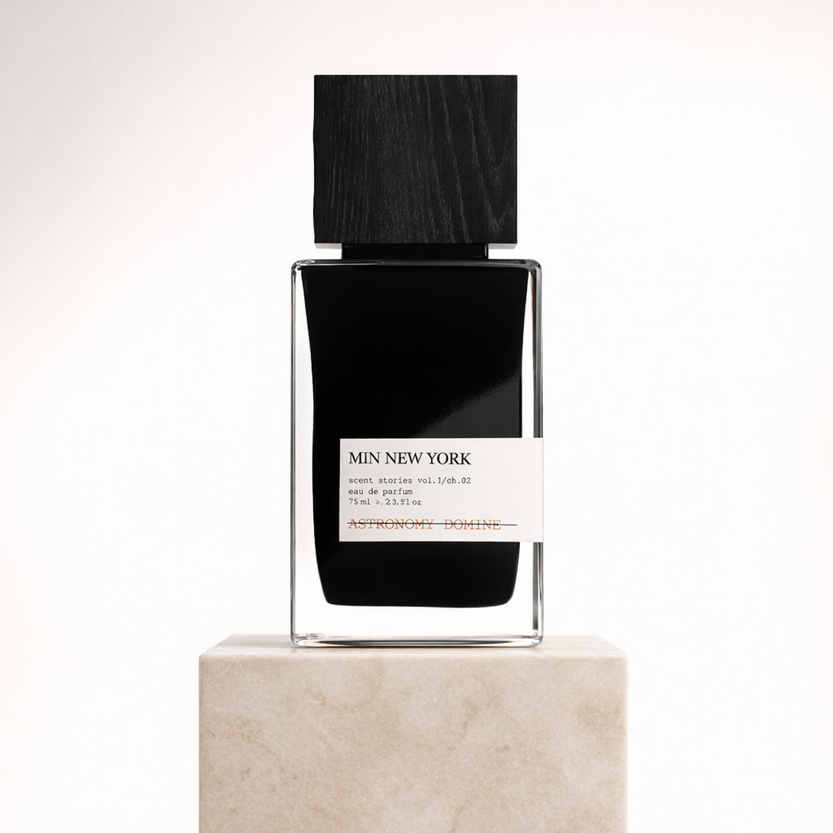 Min New York Astronomy Domine Travel EDP upright pedestal gallery showcase