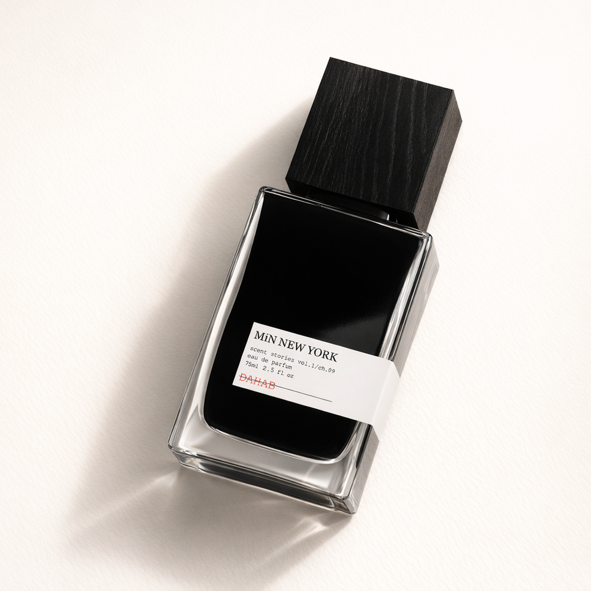 Min New York Dahab EDP angled still-life gallery showcase