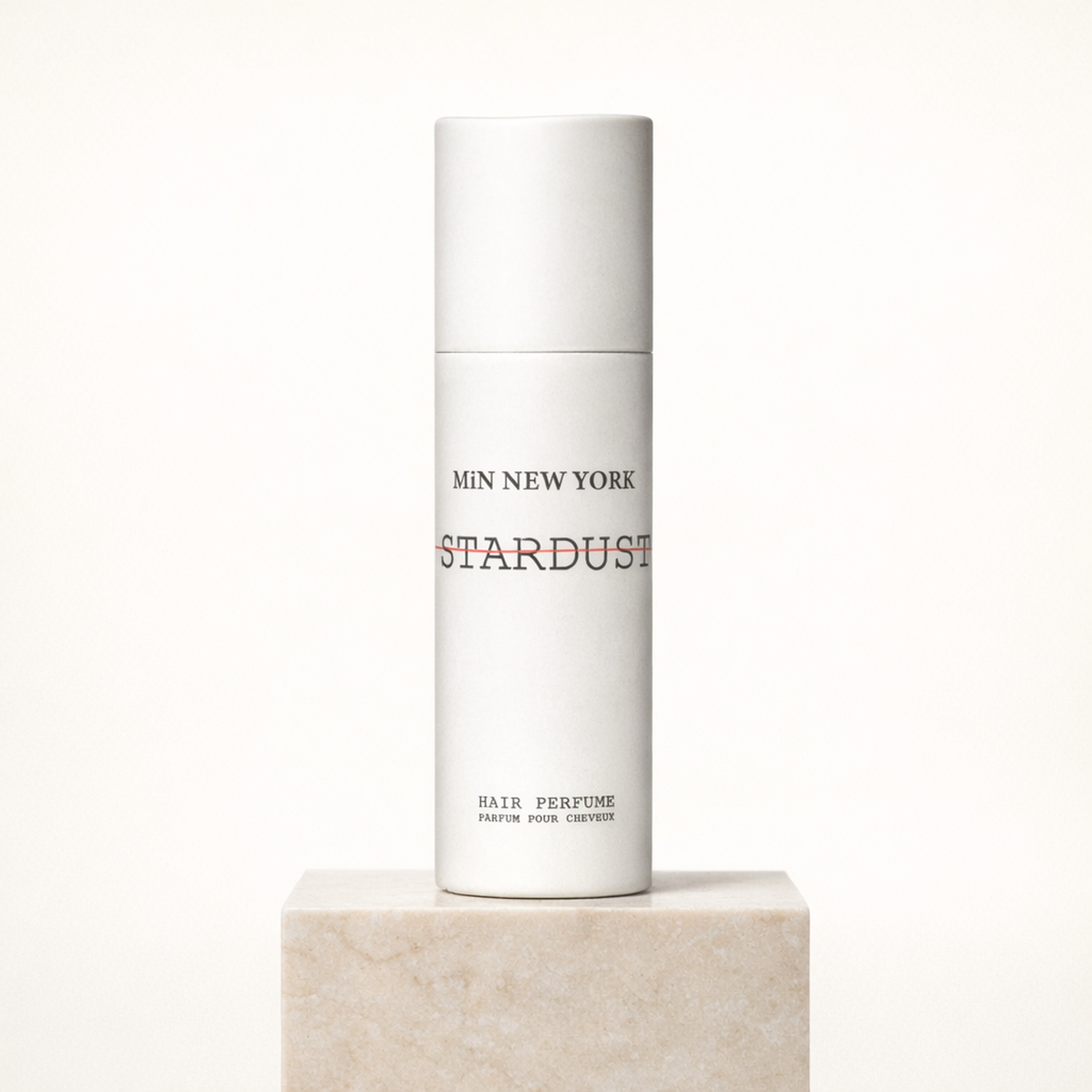 Min New York Stardust Hair Mist upright pedestal gallery showcase