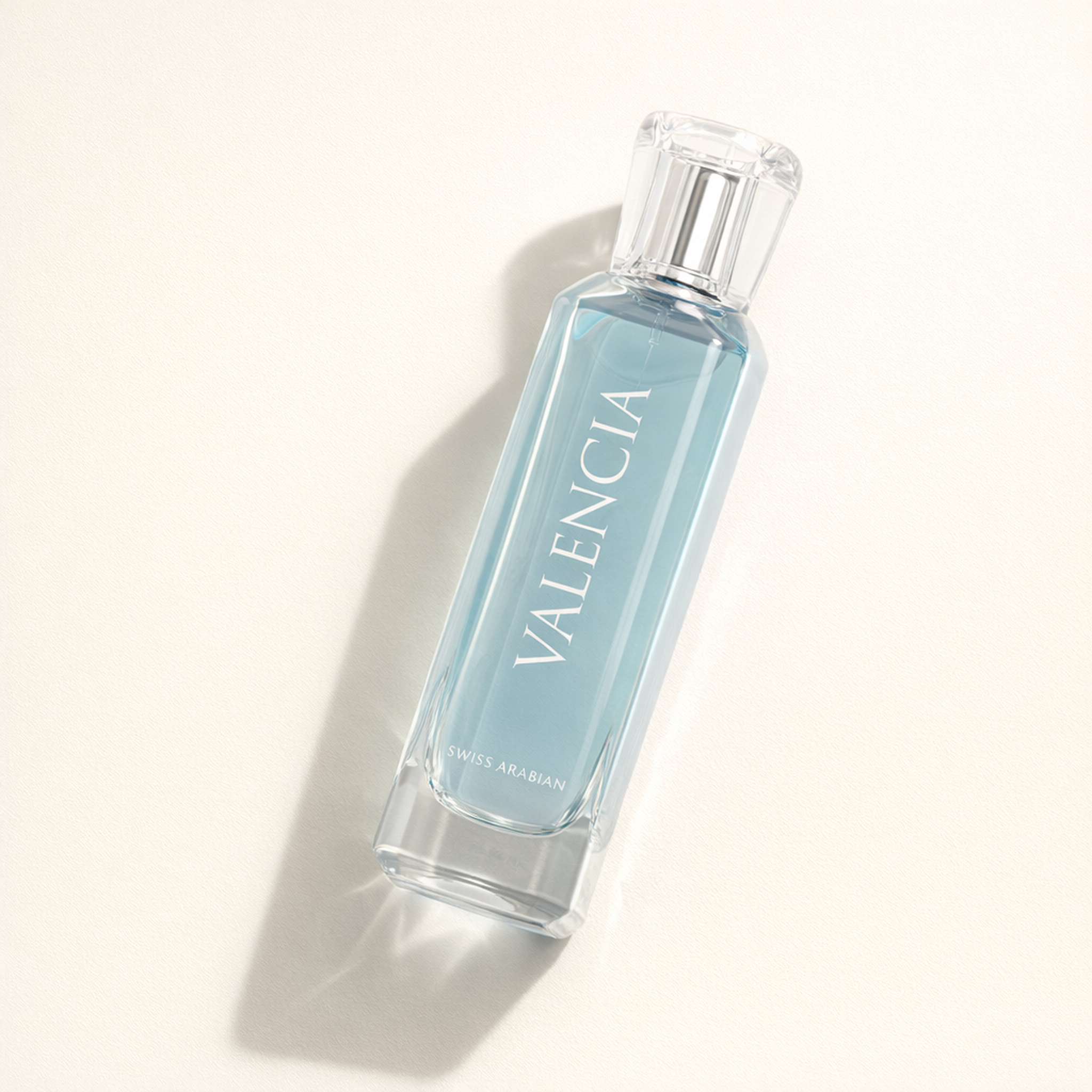 Swiss Arabian Valencia EDP angled still-life gallery showcase