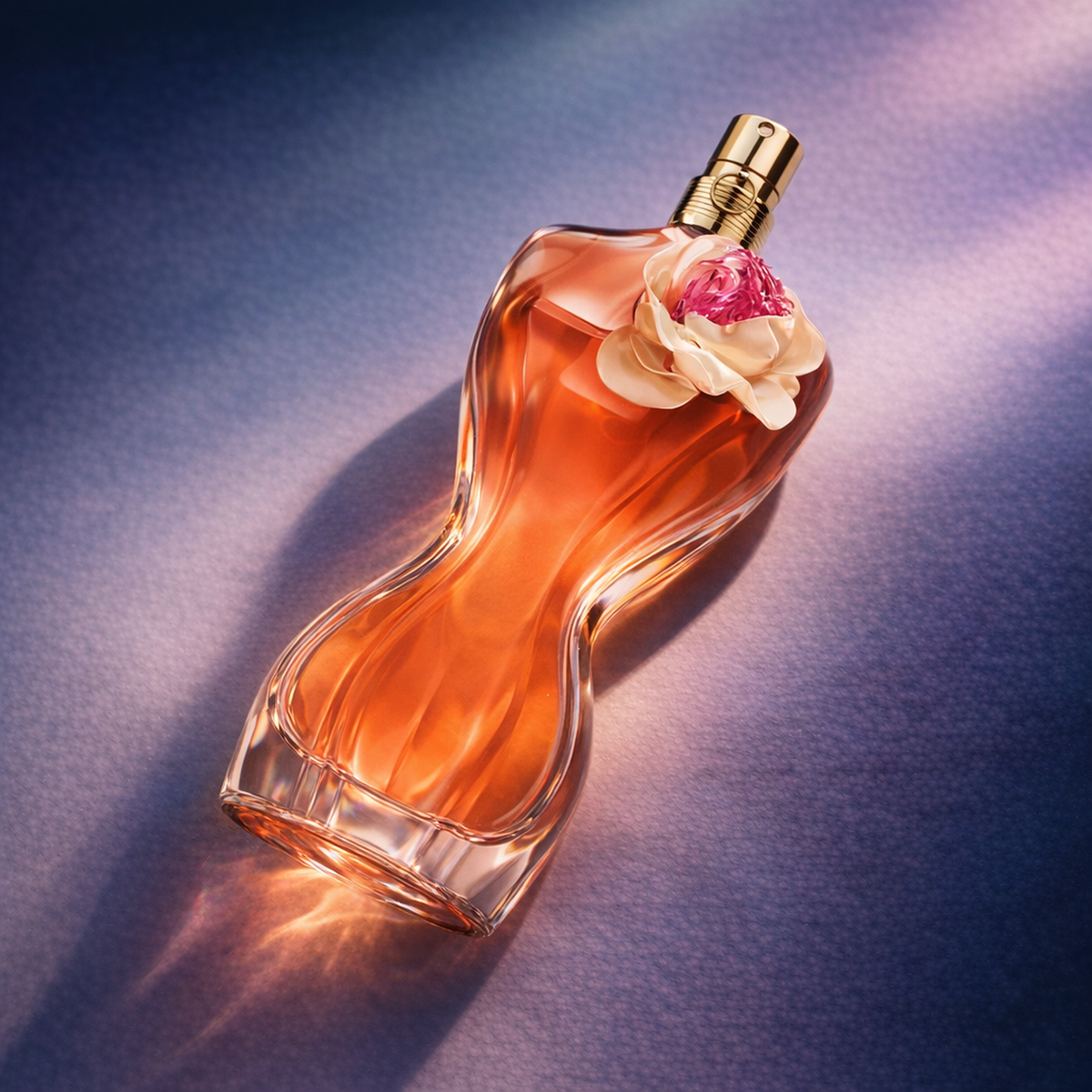 Jean Paul Gaultier La Belle Flower Edition EDP For Women angled still-life gallery showcase