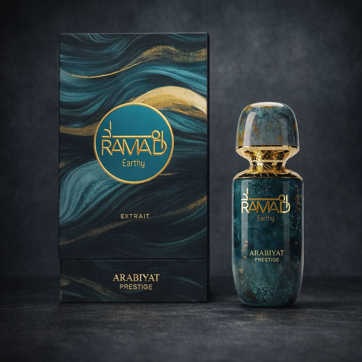Arabiyat Prestige Ramad Earthy Extrait de Parfum packaging image