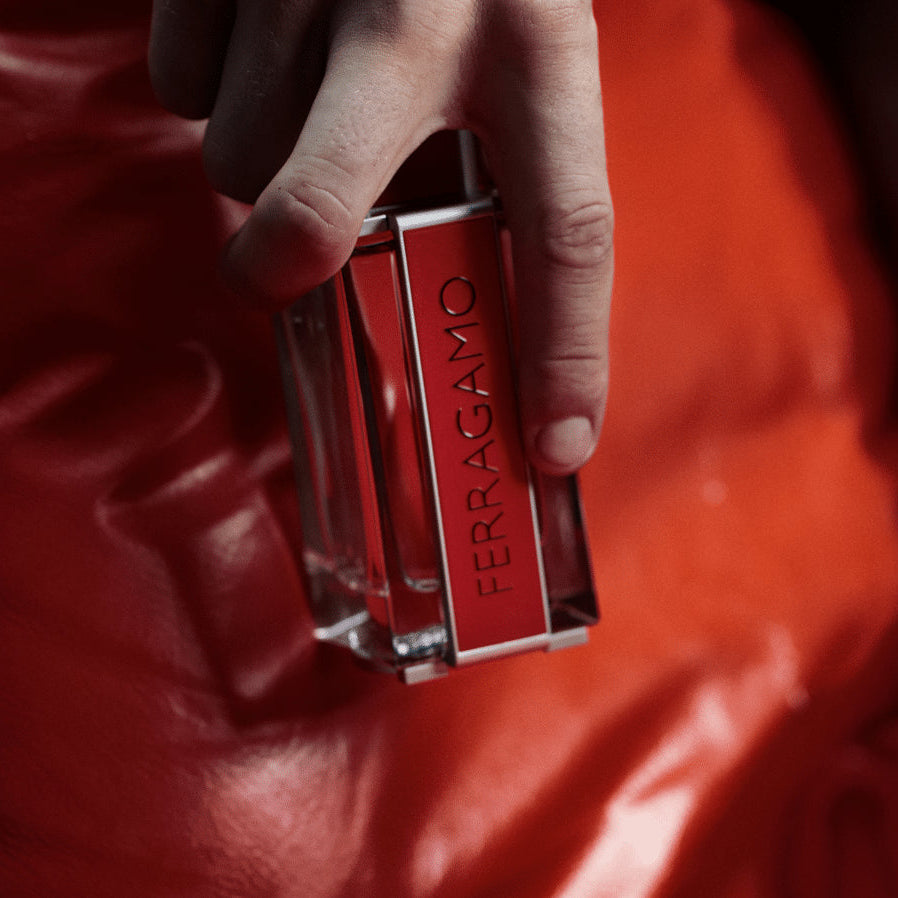 Salvatore Ferragamo Red Leather EDP Gift Set for Him