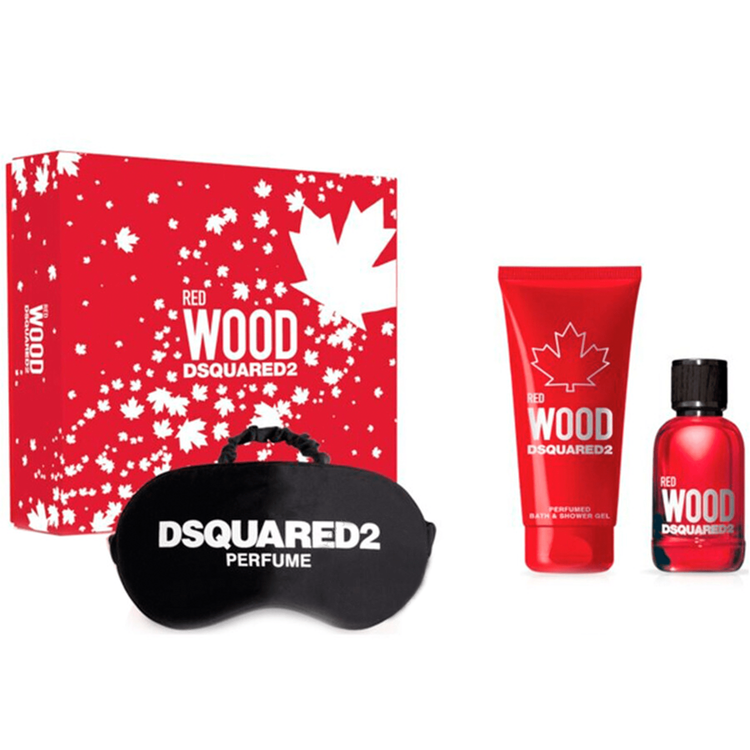 DSQUARED² Wood Red EDT Bath & Shower Gel Set for Women | My Perfume Shop