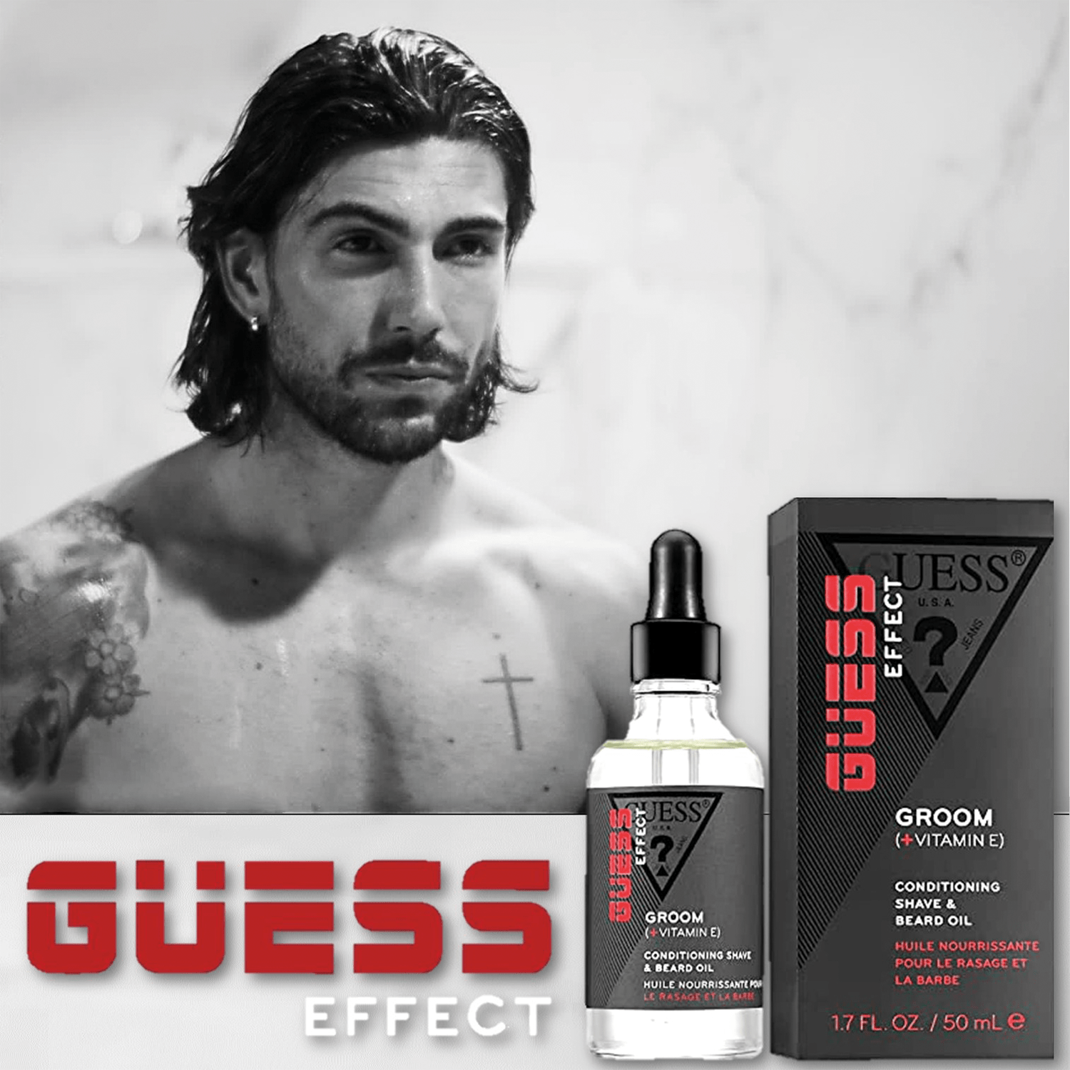 Guess Effect Groom Conditioning Shave & Beard Oil | My Perfume Shop Australia