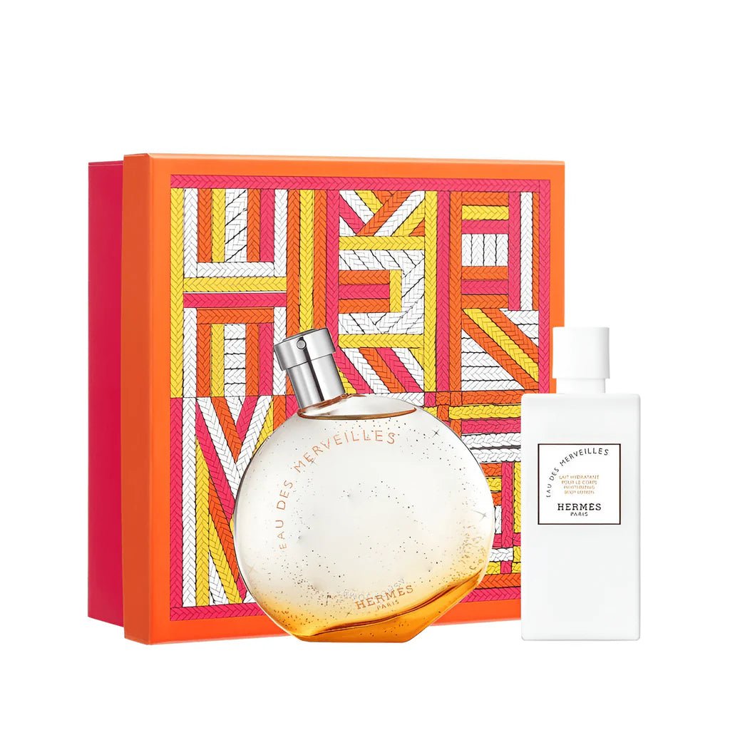 Hermès Eau des Merveilles EDT Moisturizing Body Lotion Set for Women | My Perfume Shop