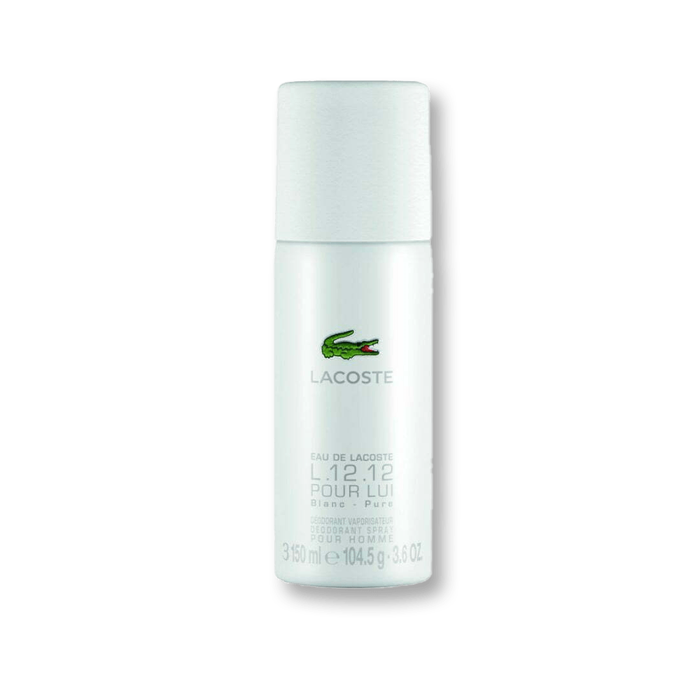 Lacoste Eau De Lacoste L.12.12 White Deodorant Spray | My Perfume Shop Australia