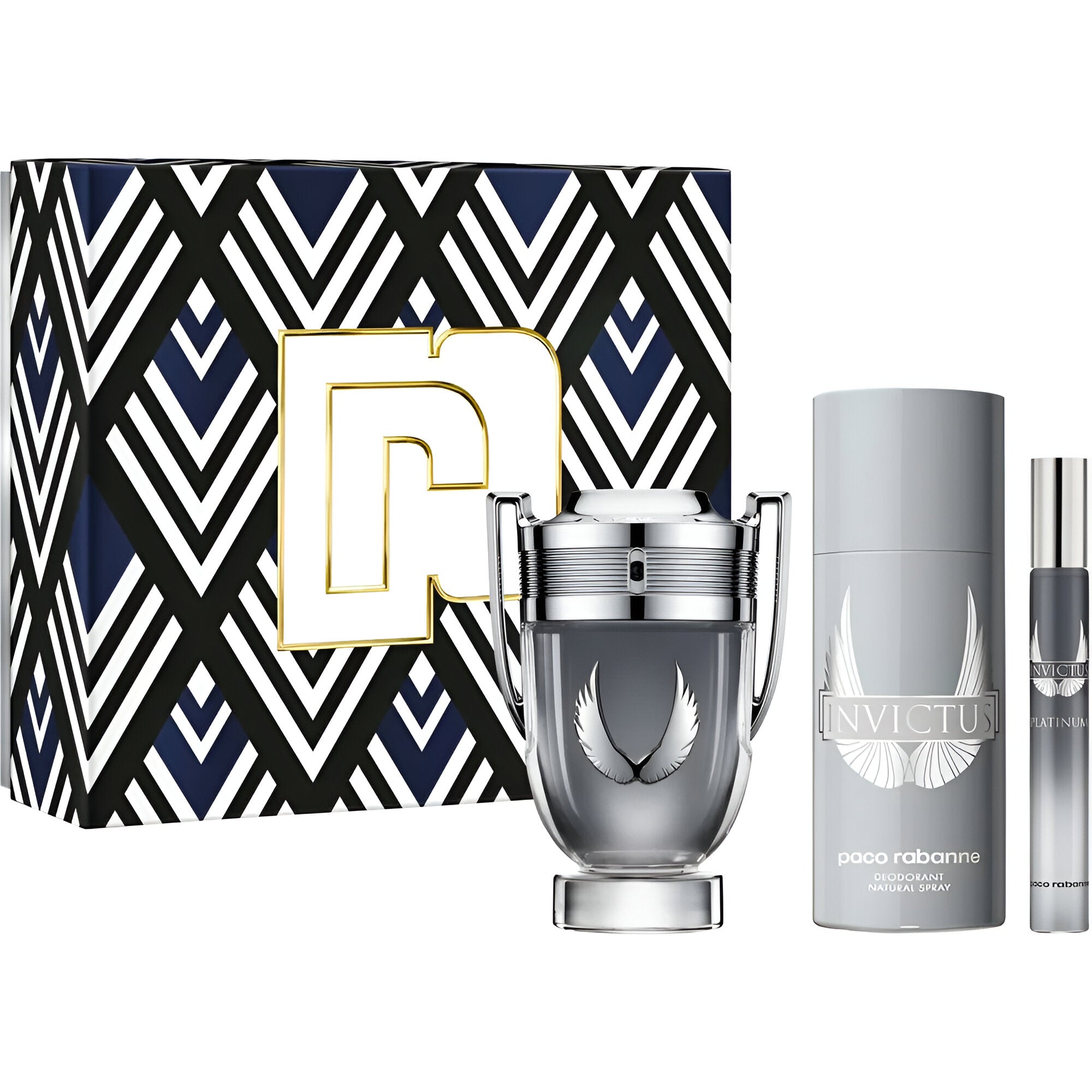 Paco Rabanne Invictus Platinum EDP & Deodorant Set for Men | My Perfume Shop