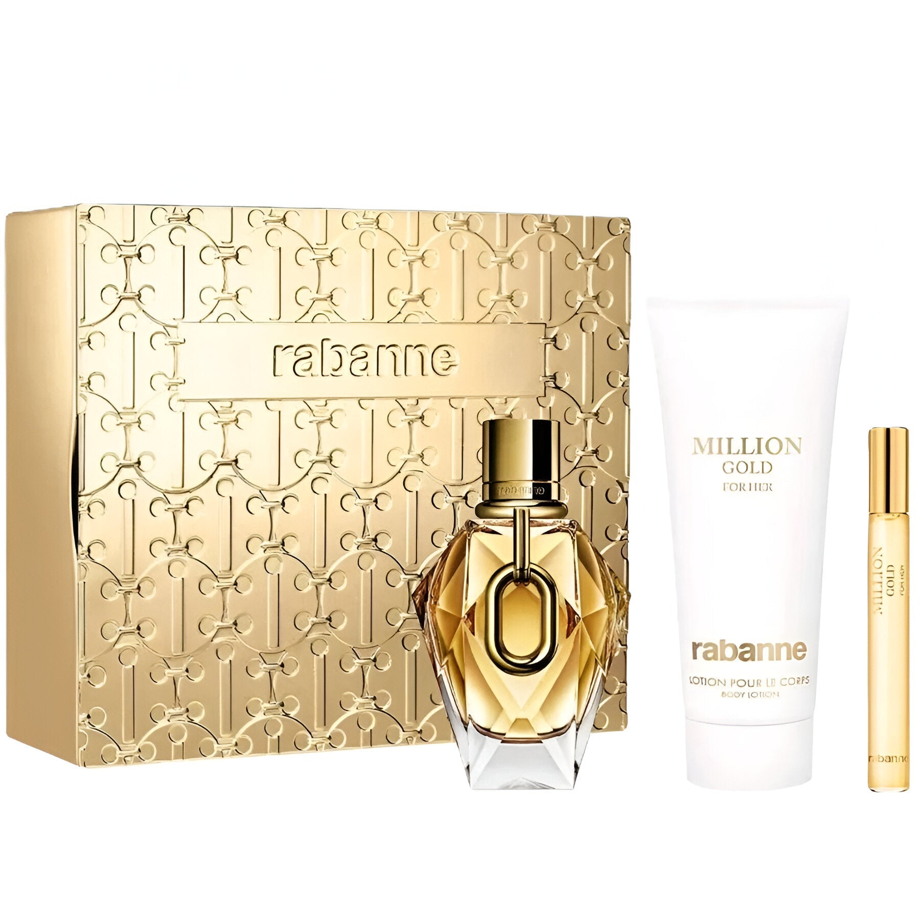 Paco Rabanne Million Gold EDP Body Lotion Set for Women | My Perfume Shop