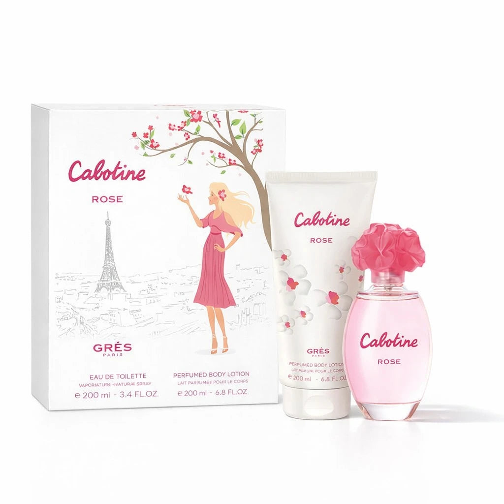 Cabotine Rose EDT & Body Lotion Gift Set For Women standardized gift set hero image