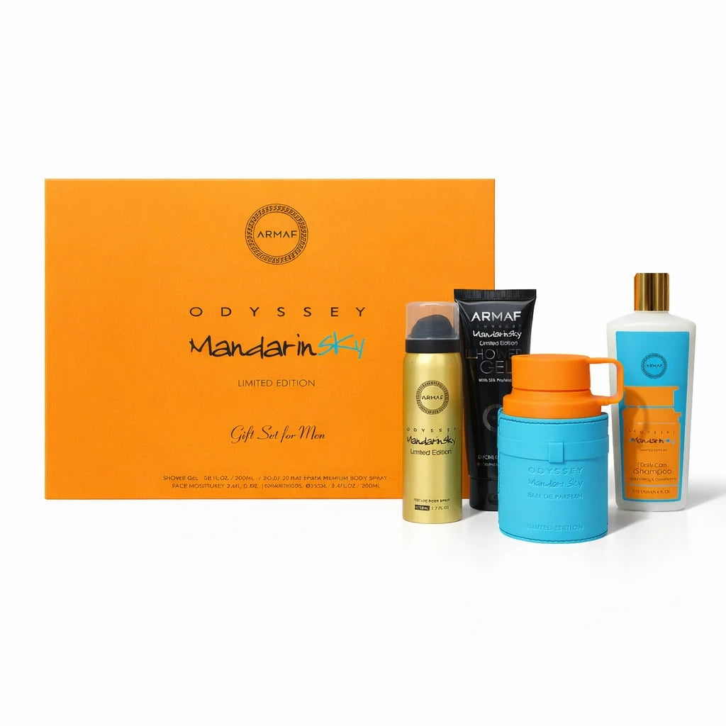 Armaf Odyssey Mandarin Sky Limited Edition EDP Gift Set for Men standardized gift set hero image