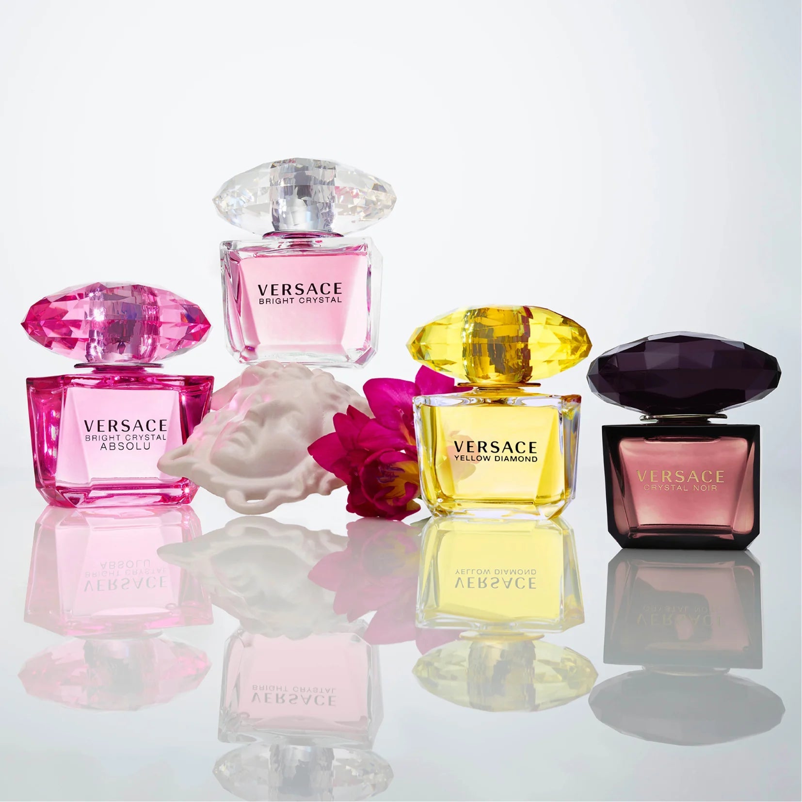 Versace Mini EDT Set: Crystal Noir, Bright Crystal & Yellow Diamond for Women | My Perfume Shop
