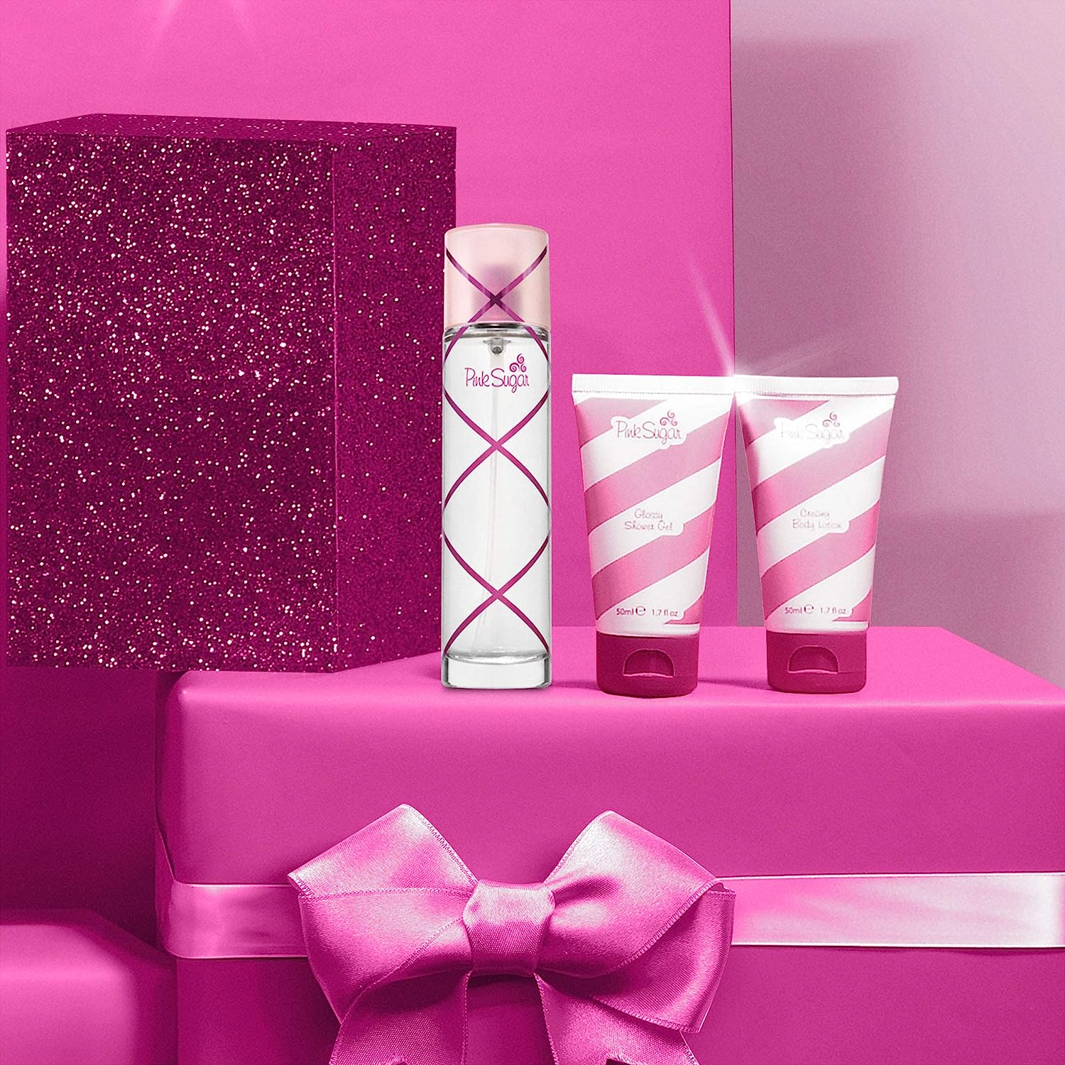 Aquolina Pink Sugar Sweet Addiction EDT Body Lotion Set | My Perfume Shop Australia