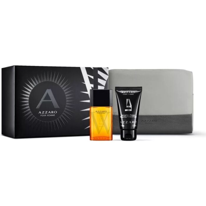 Azzaro Pour Homme EDT Hair & Body Shampoo Travel Set | My Perfume Shop Australia