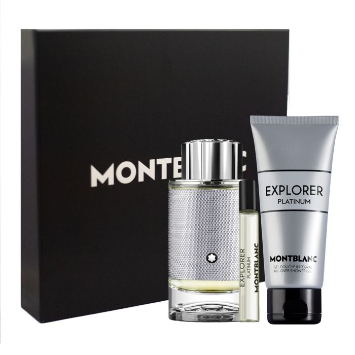 Mont Blanc Explorer Platinum EDP Shower Gel Travel Set | My Perfume Shop Australia