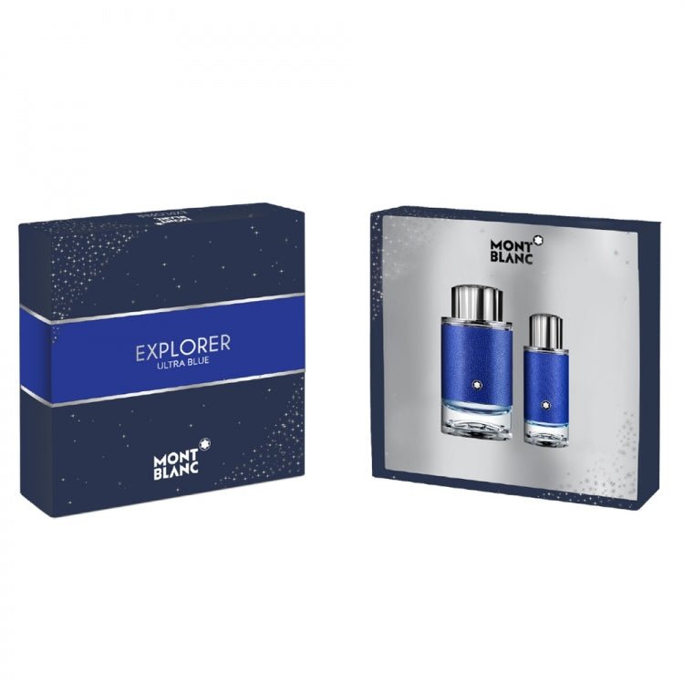 Mont Blanc Explorer Ultra Blue EDP Travel Set | My Perfume Shop Australia