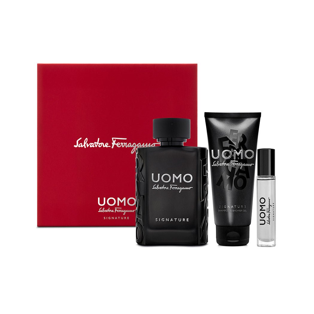 Salvatore Ferragamo Uomo Signature EDP Shower Gel Travel Set | My Perfume Shop Australia